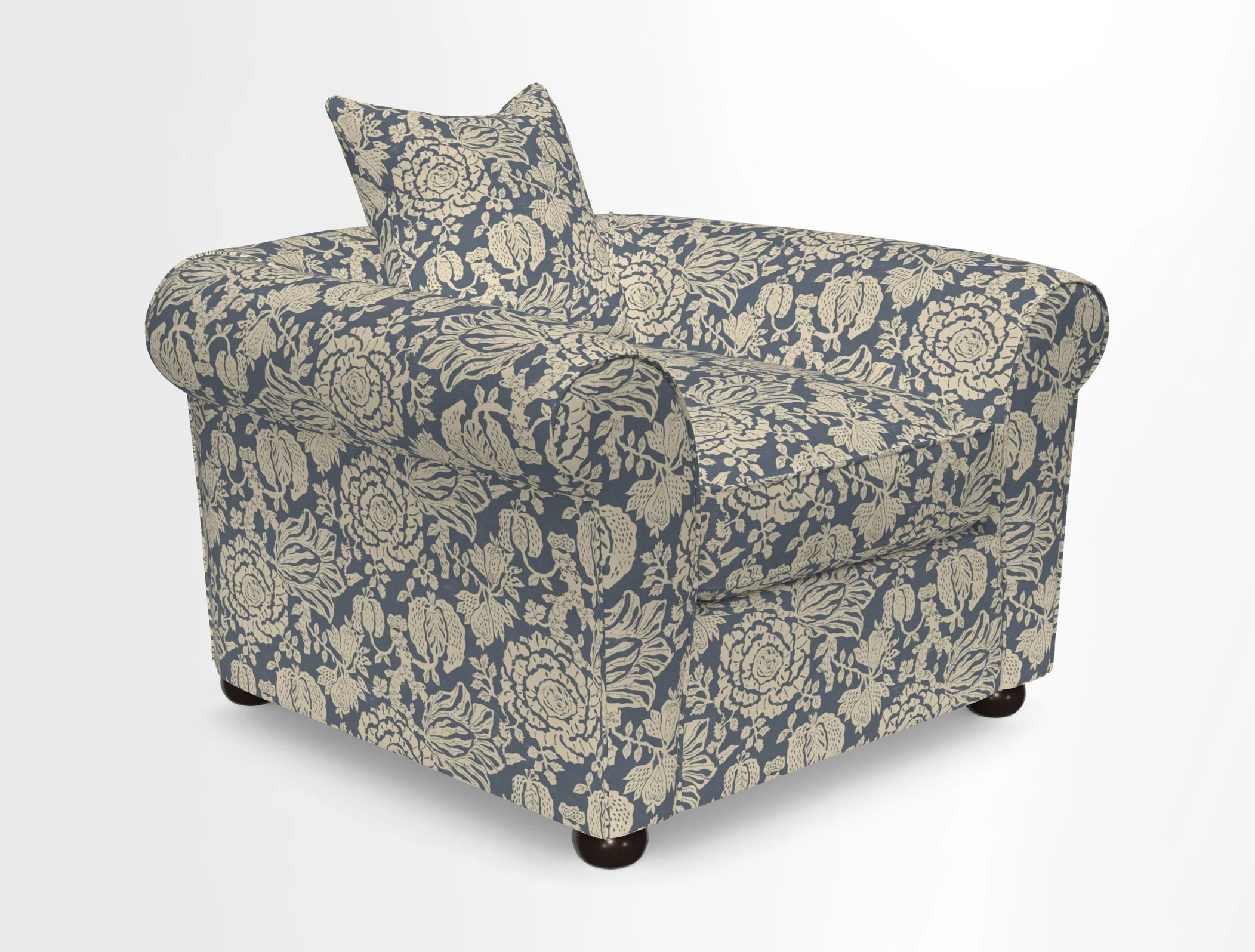 Lewes Chair in Two Tone Plain Biscuit