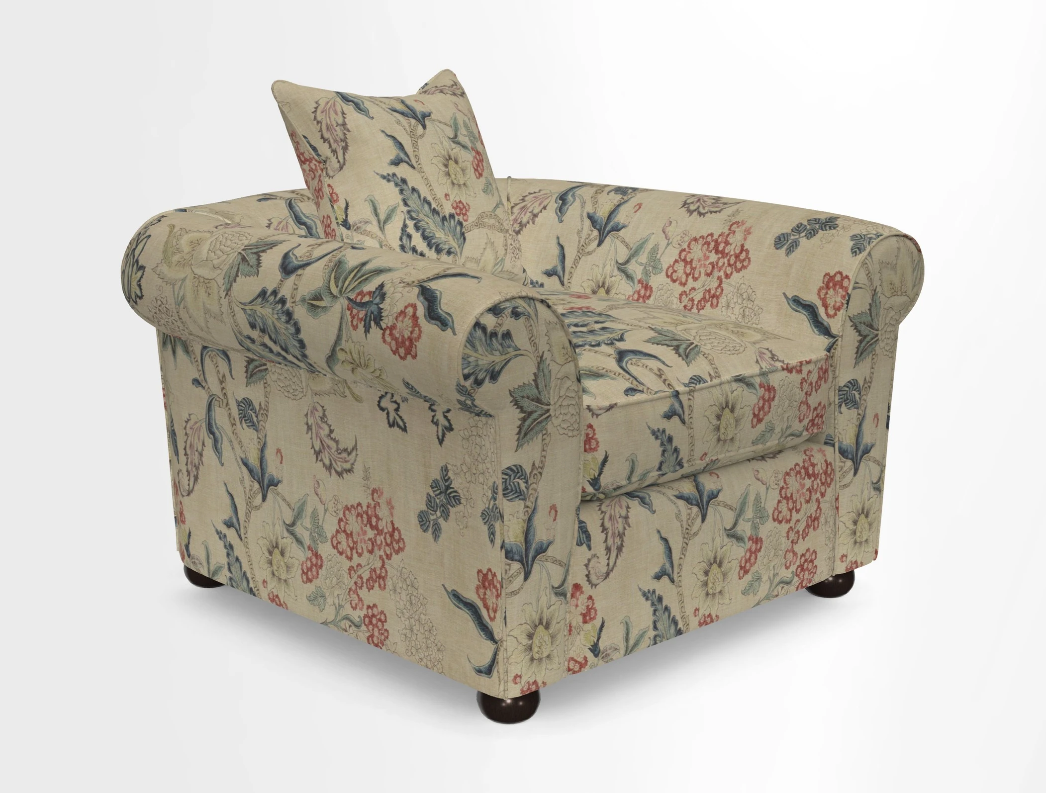 Lewes Chair in Two Tone Plain Biscuit
