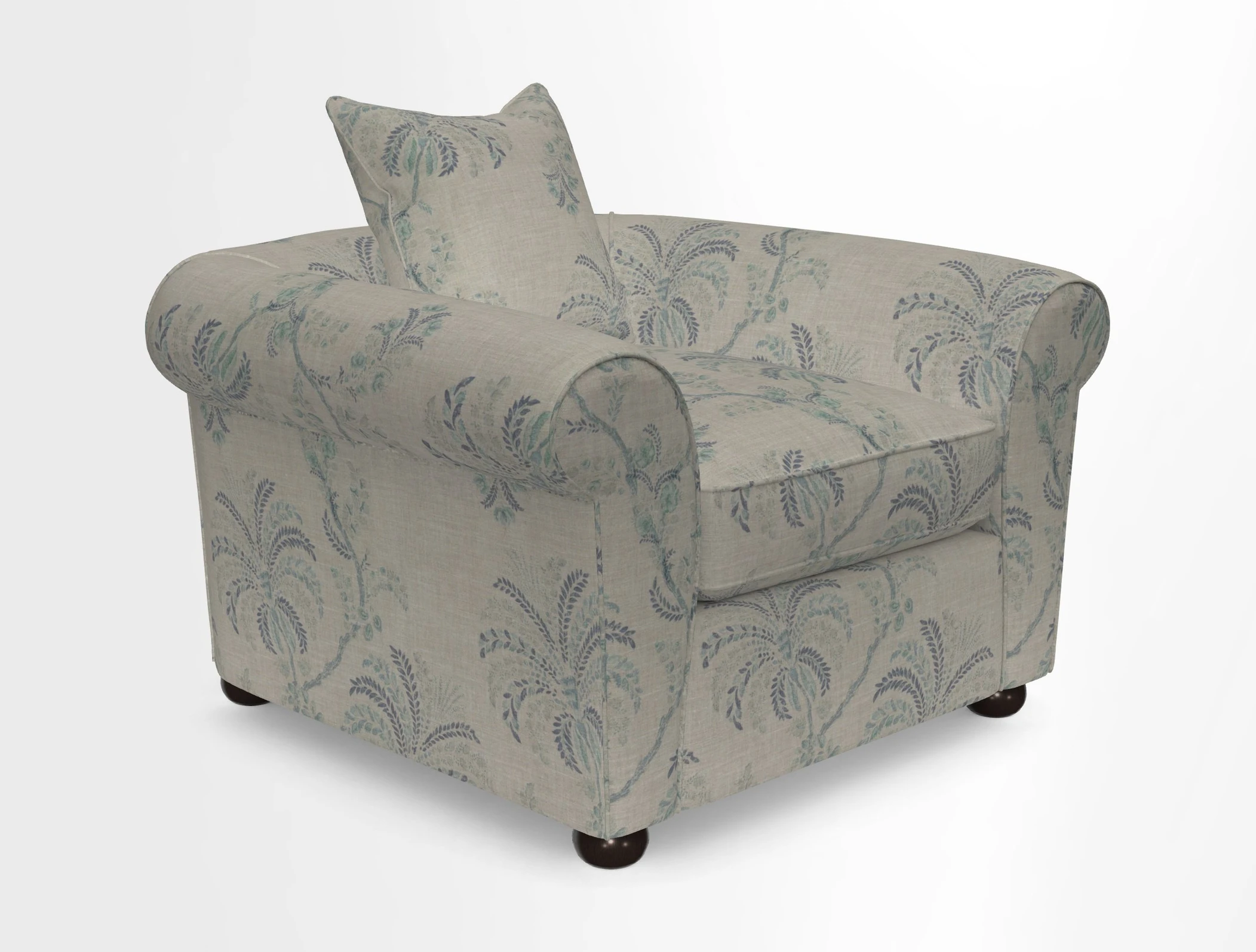 Lewes Chair in Two Tone Plain Biscuit