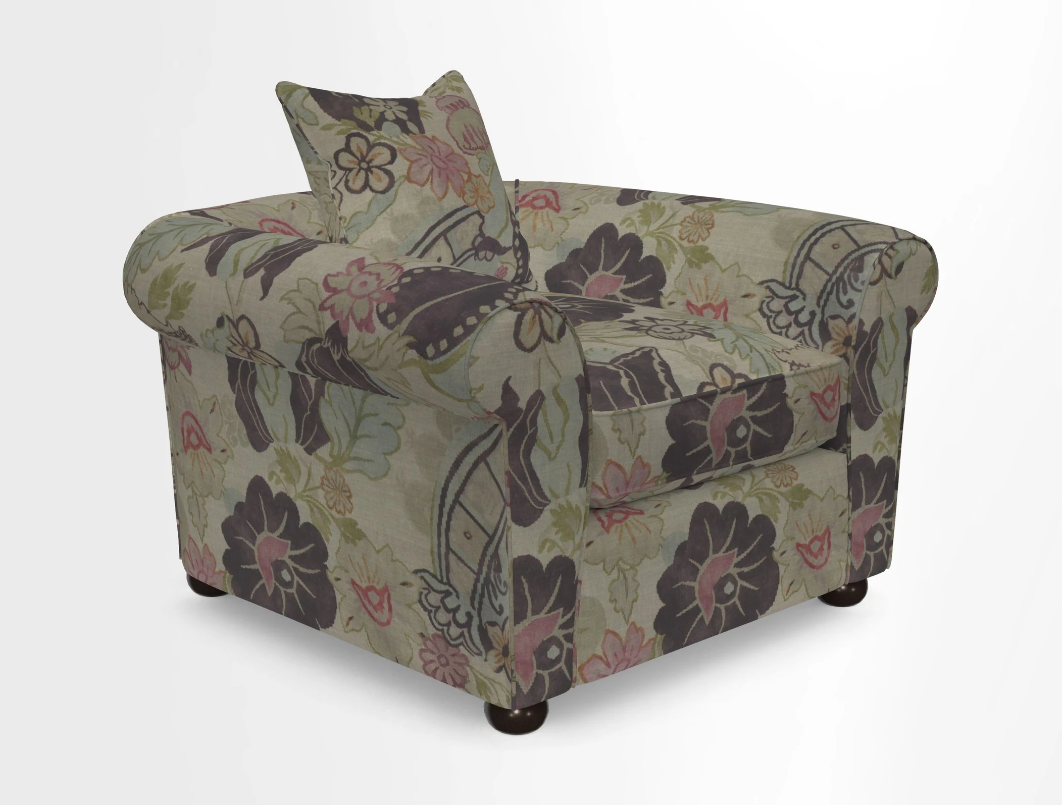 Lewes Chair in Two Tone Plain Biscuit