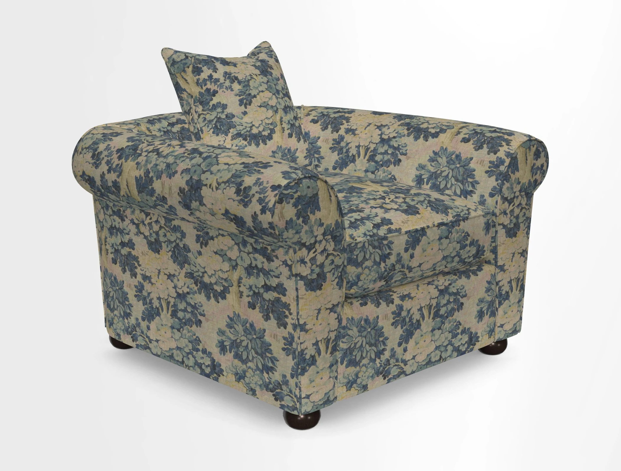 Lewes Chair in Two Tone Plain Biscuit