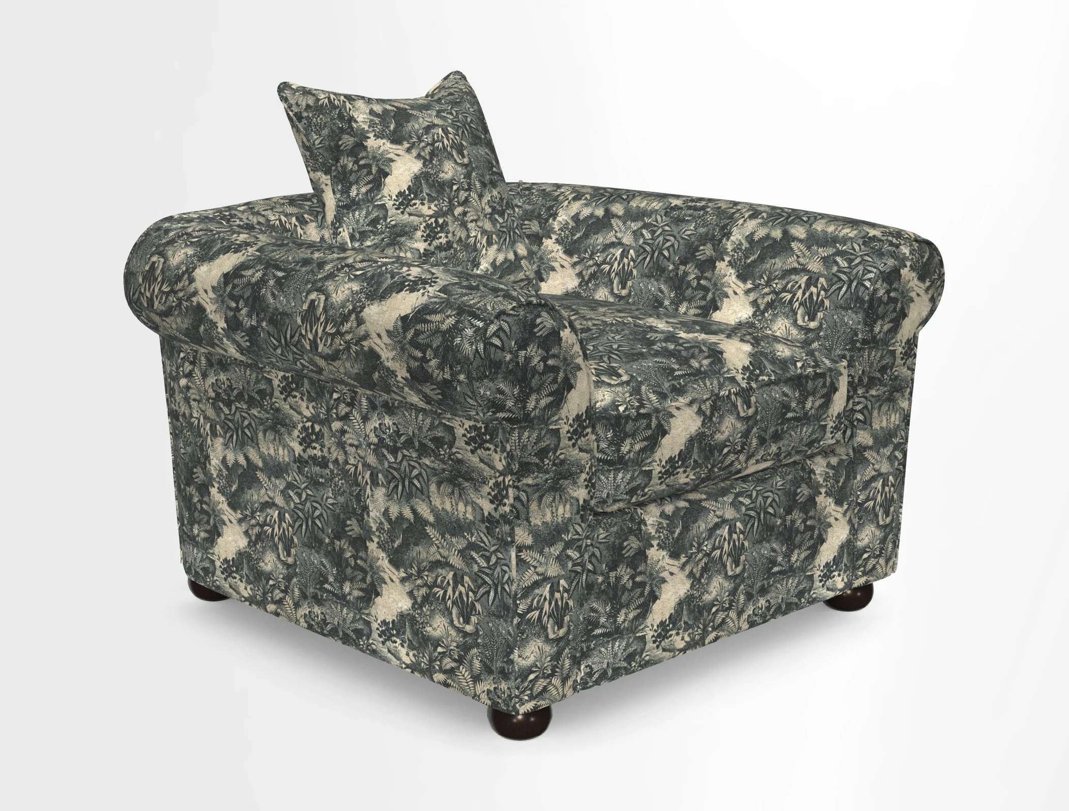 Lewes Chair in Two Tone Plain Biscuit