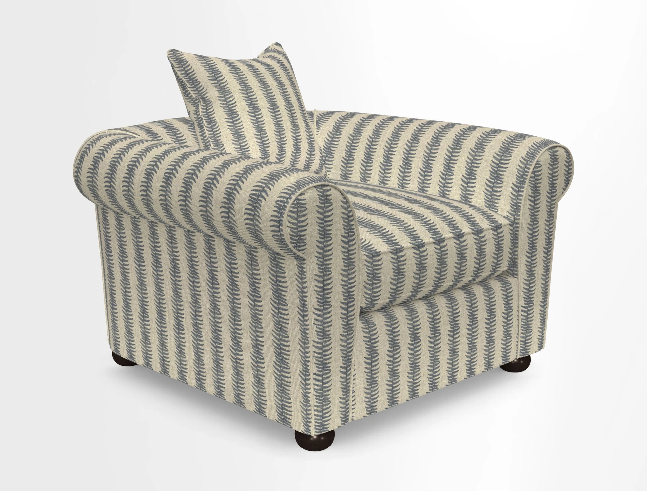 Lewes Chair in Two Tone Plain Biscuit