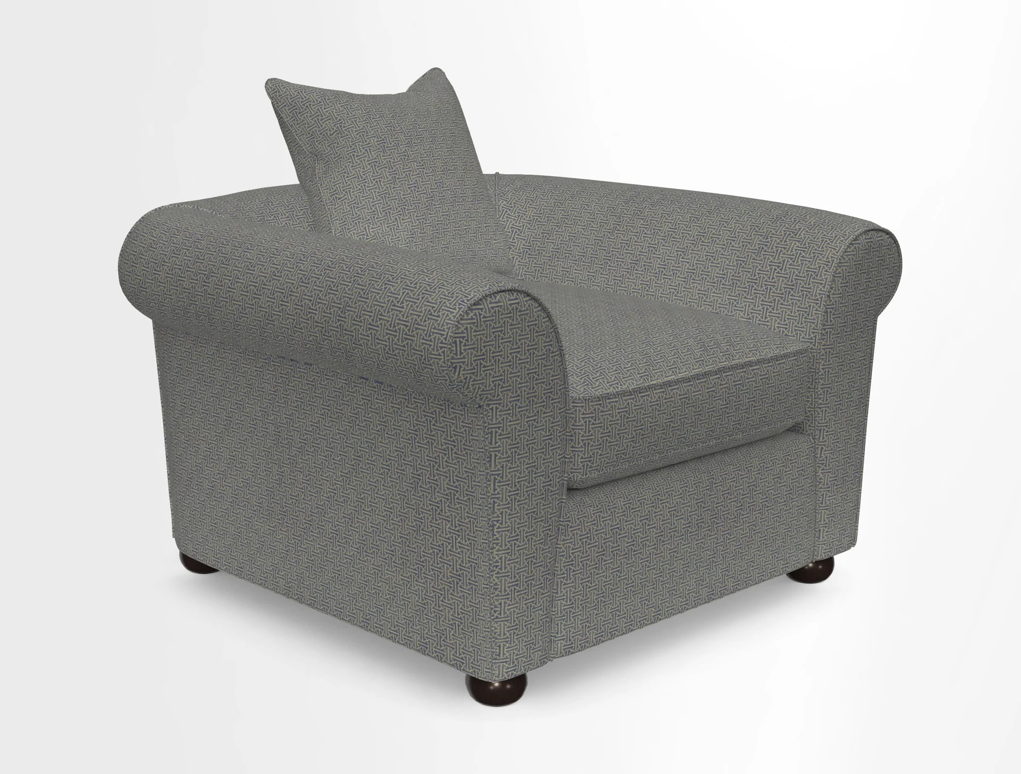 Lewes Chair in Two Tone Plain Biscuit