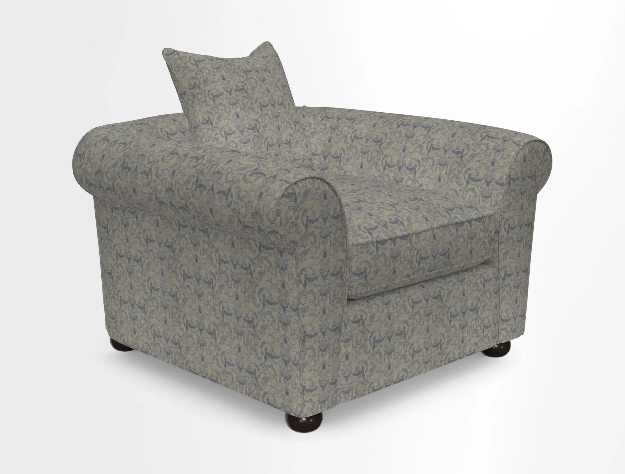 Lewes Chair in Two Tone Plain Biscuit