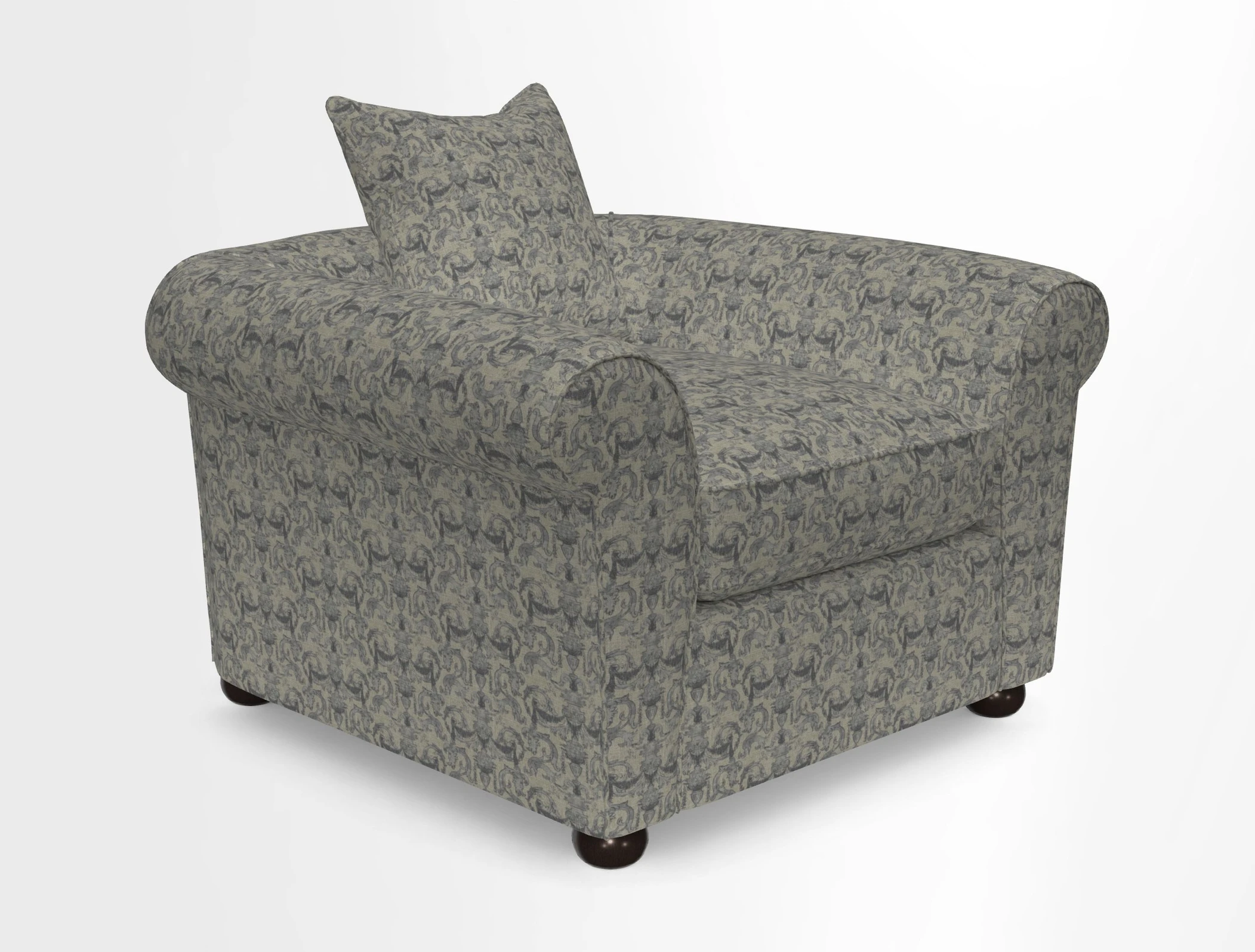 Lewes Chair in Two Tone Plain Biscuit