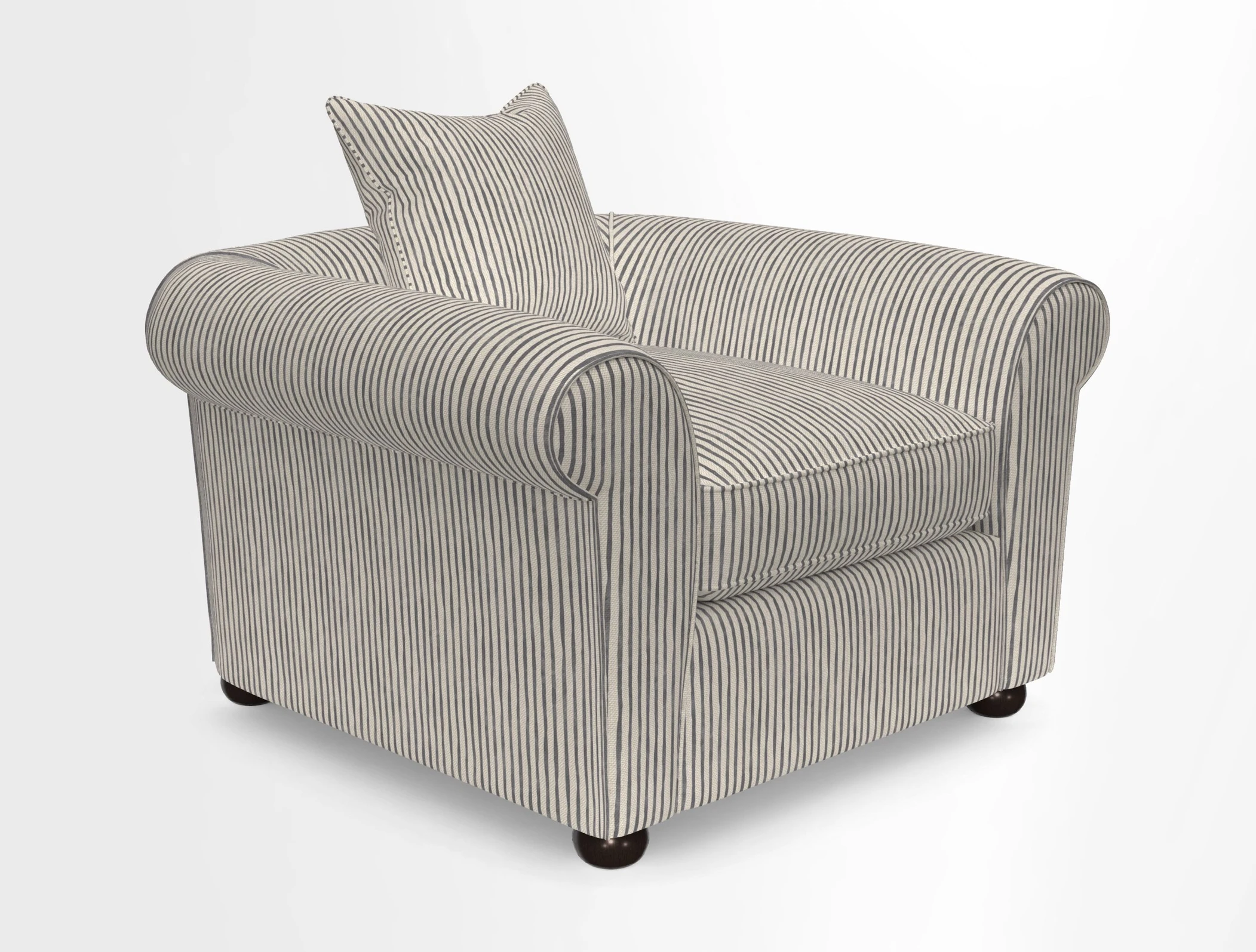 Lewes Chair in Two Tone Plain Biscuit