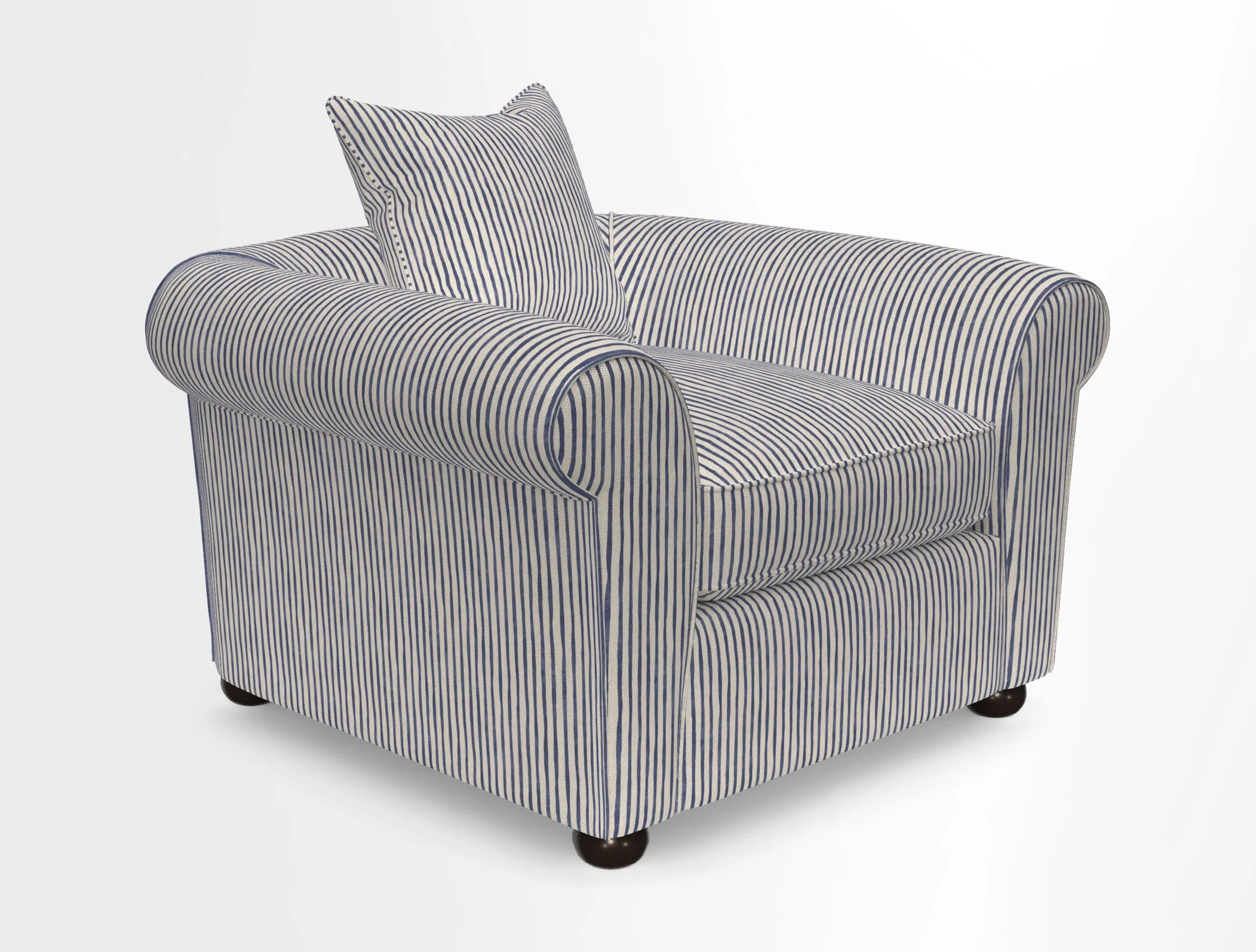 Lewes Chair in Two Tone Plain Biscuit
