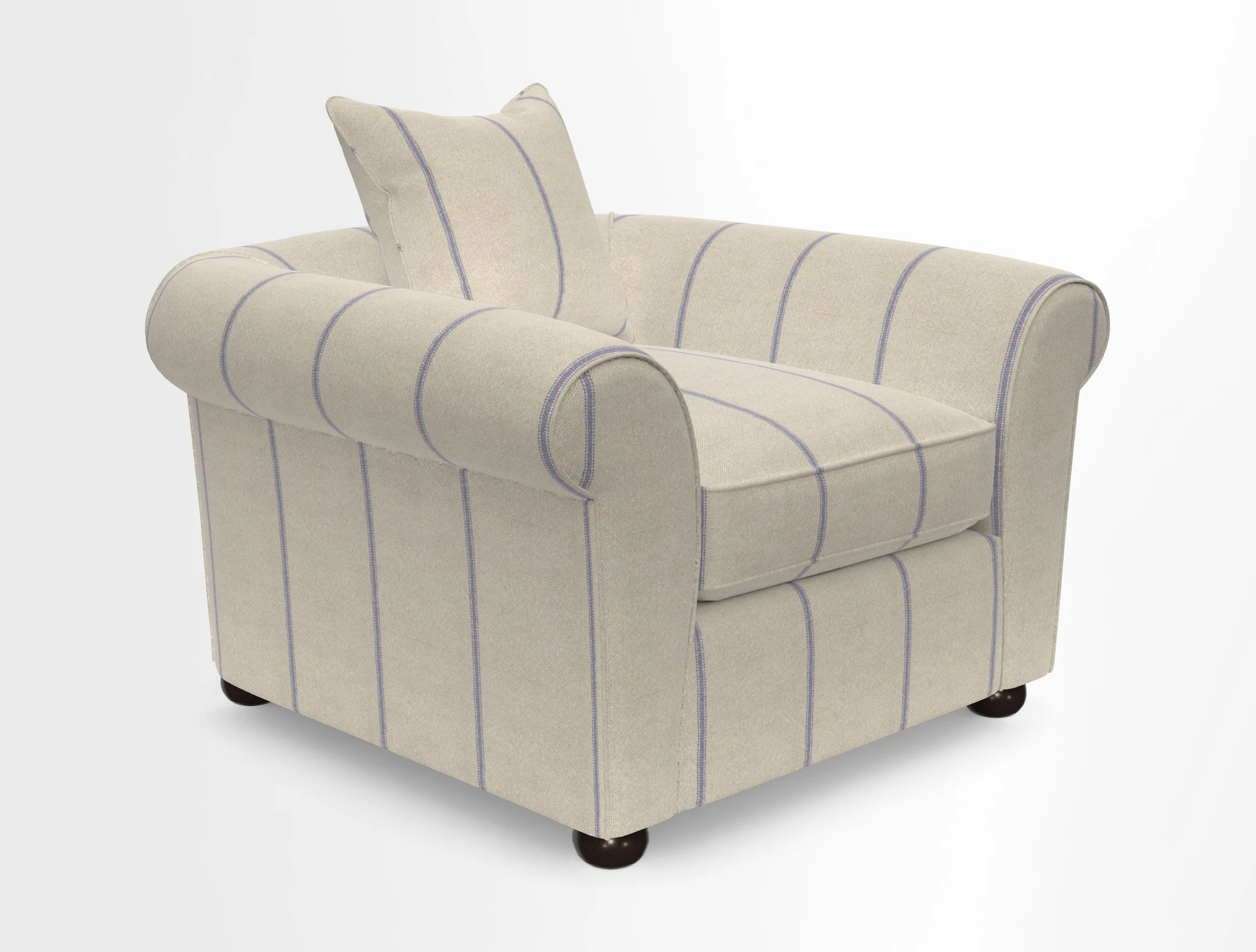 Lewes Chair in Two Tone Plain Biscuit