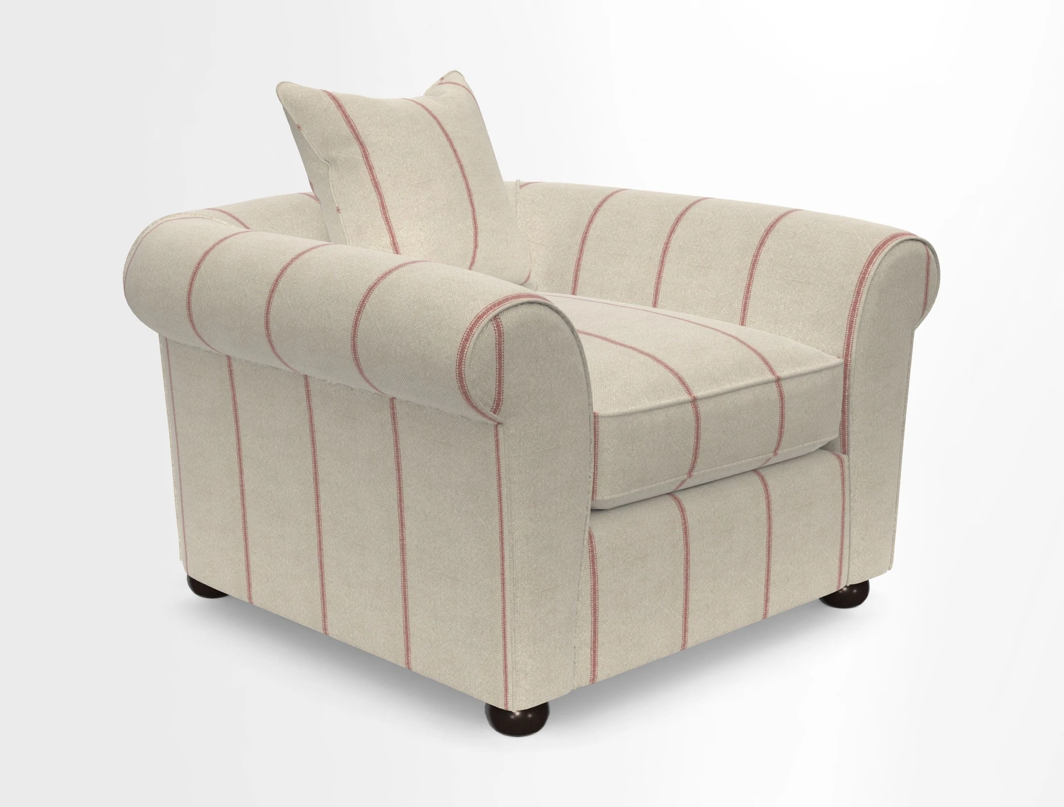 Lewes Chair in Two Tone Plain Biscuit