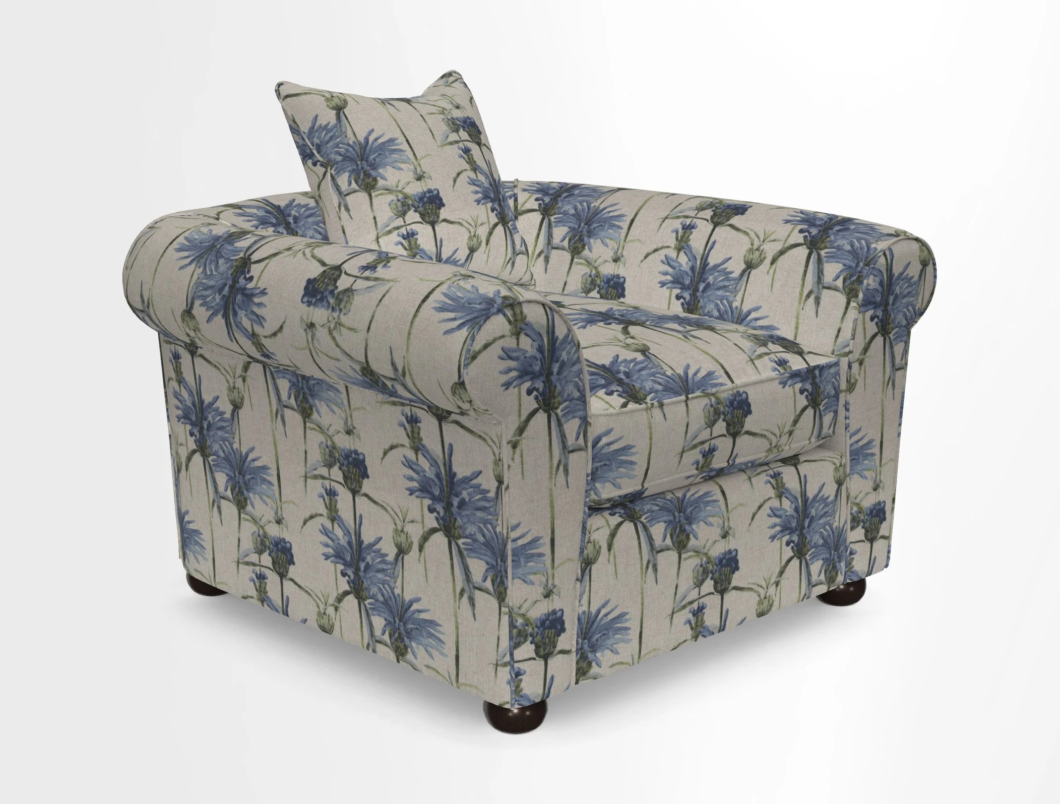 Lewes Chair in Two Tone Plain Biscuit
