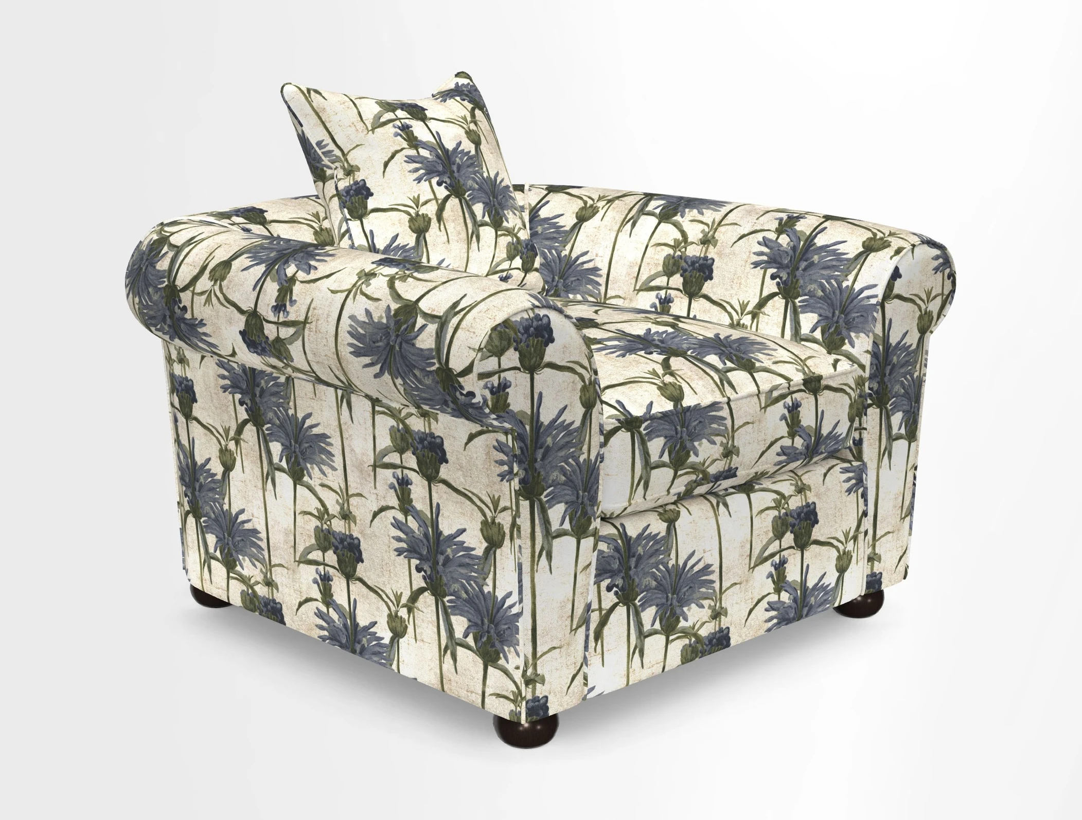 Lewes Chair in Two Tone Plain Biscuit