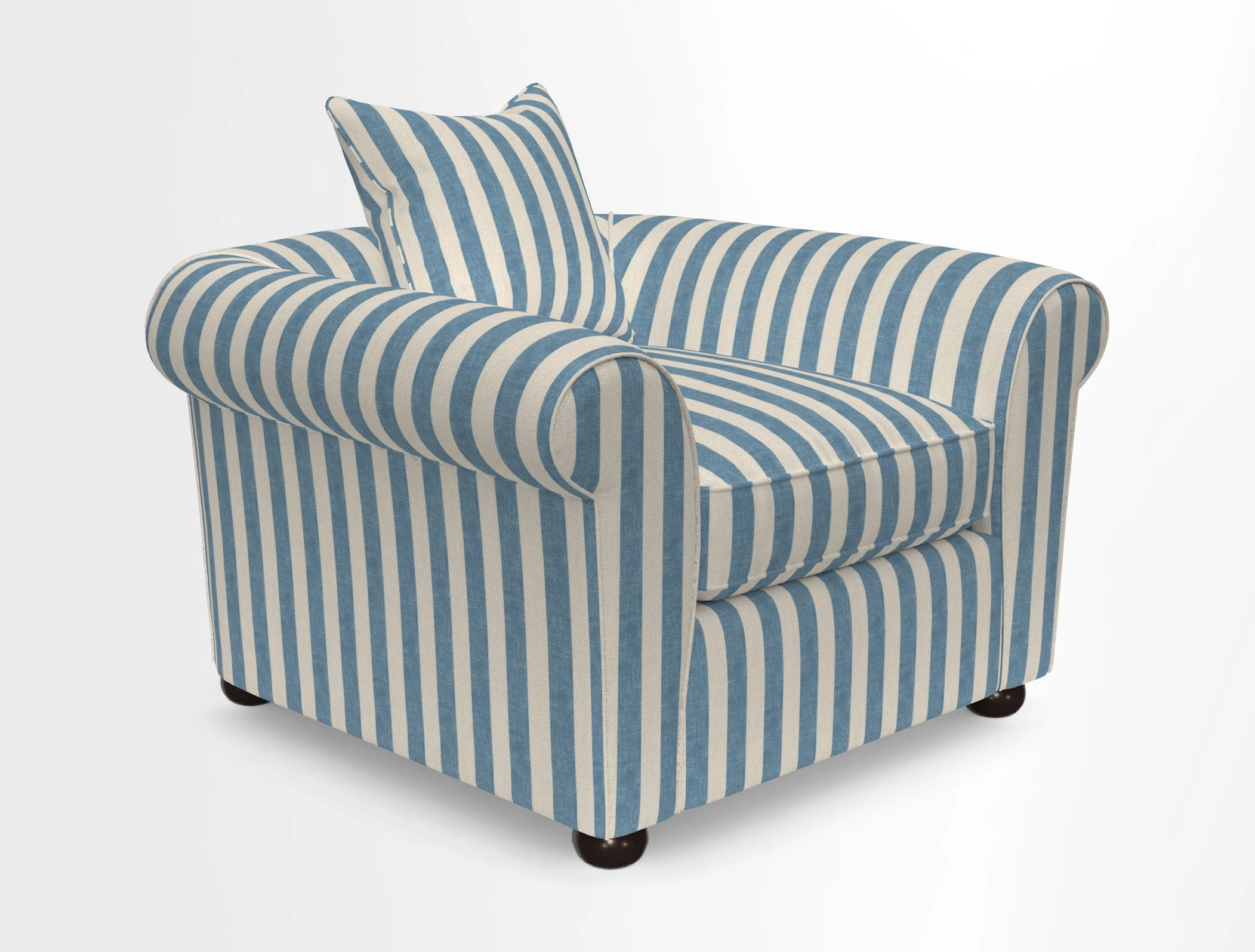 Lewes Chair in Two Tone Plain Biscuit