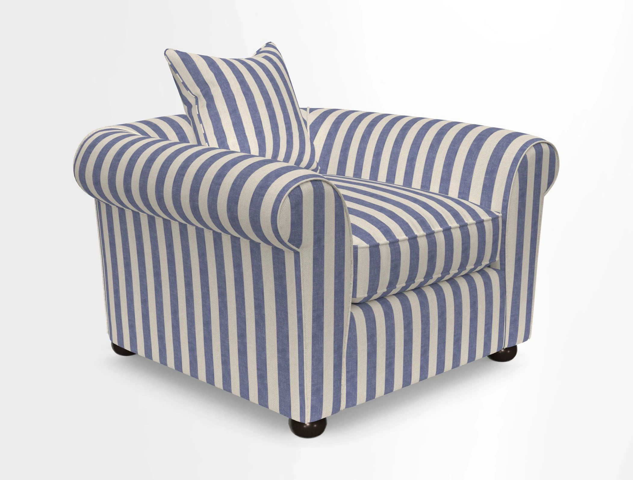 Lewes Chair in Two Tone Plain Biscuit