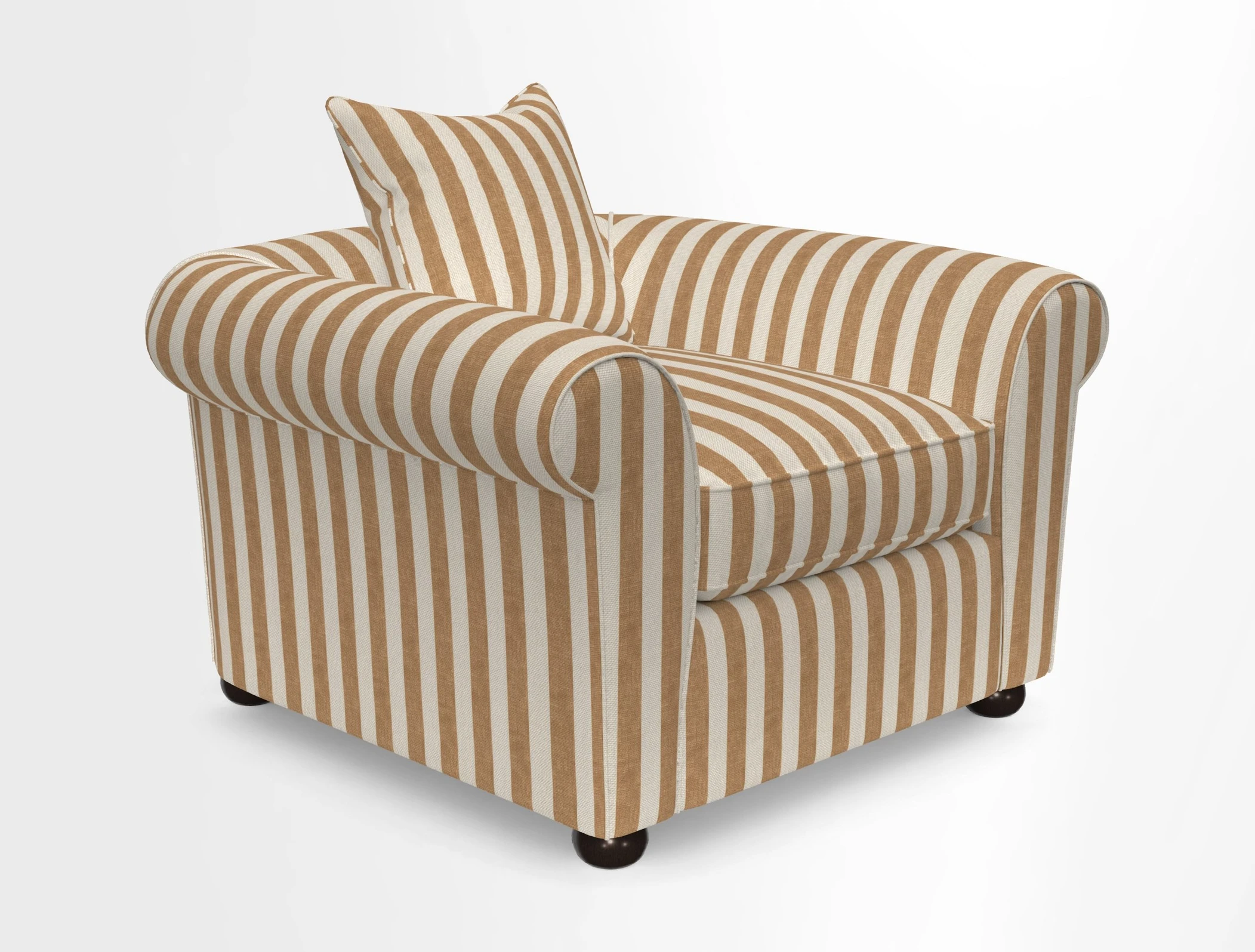 Lewes Chair in Two Tone Plain Biscuit