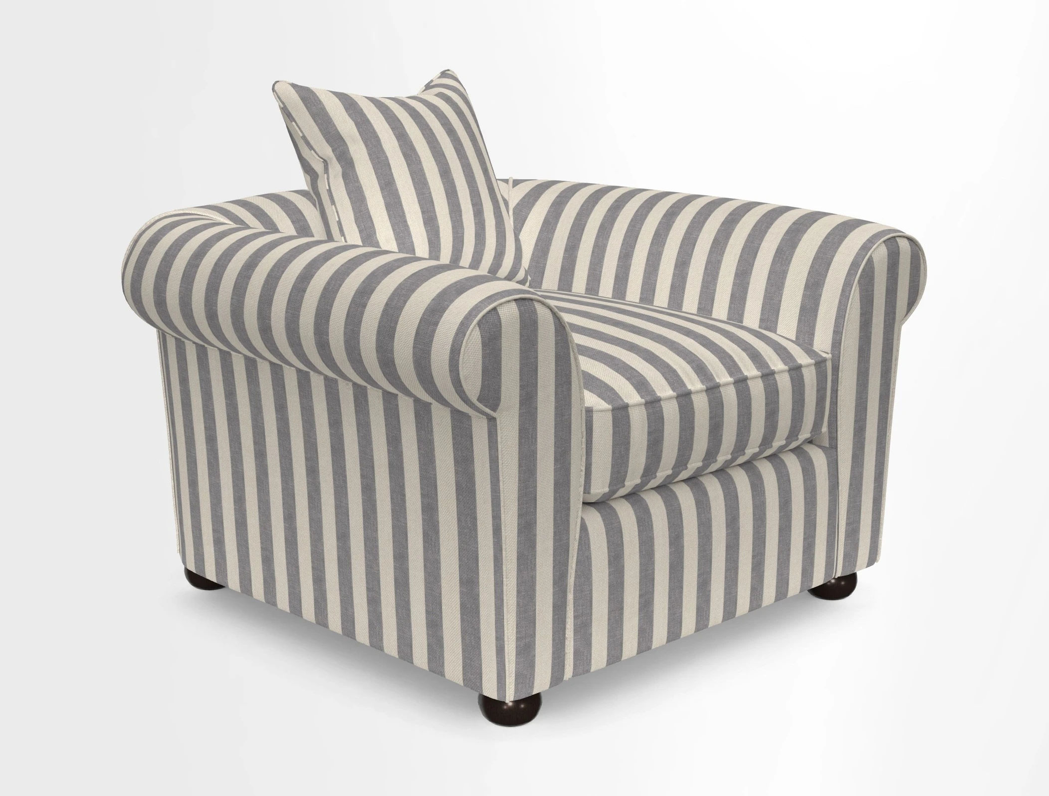 Lewes Chair in Two Tone Plain Biscuit