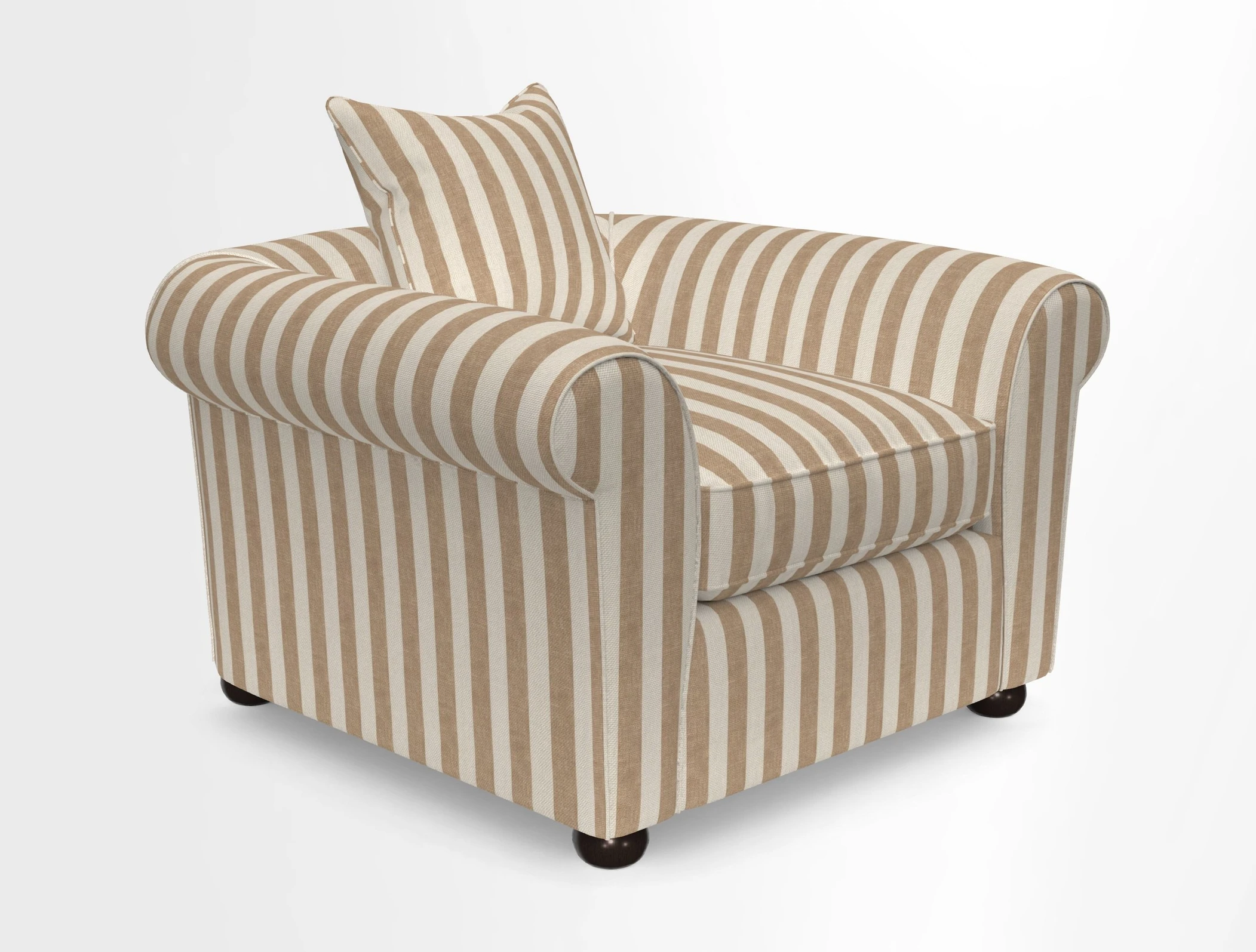 Lewes Chair in Two Tone Plain Biscuit