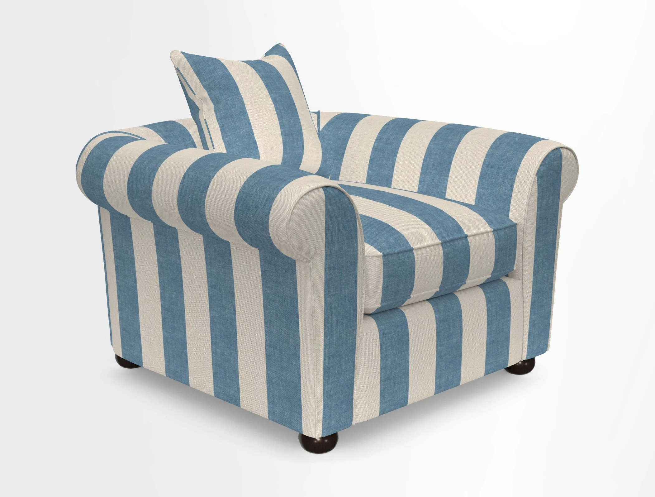 Lewes Chair in Two Tone Plain Biscuit