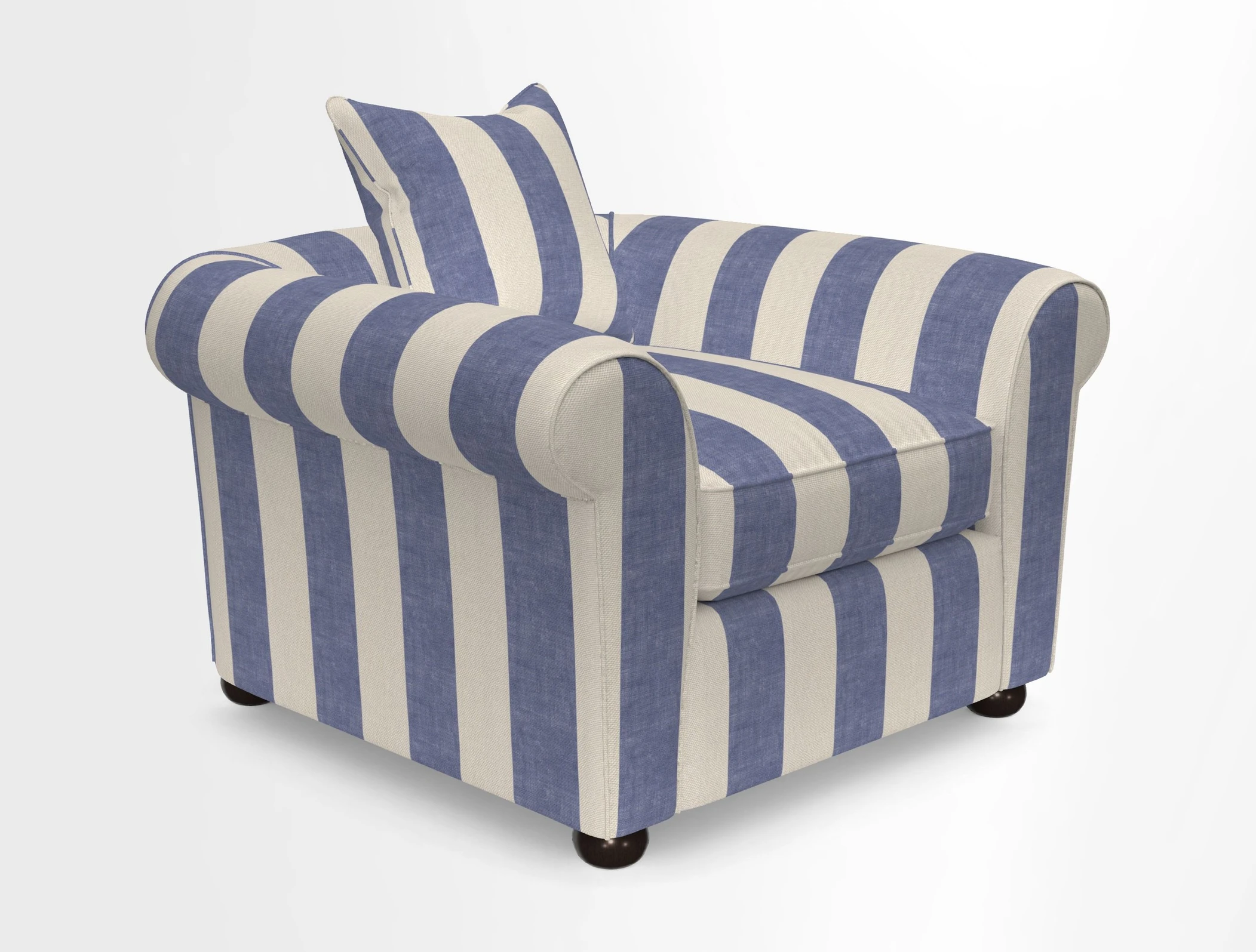 Lewes Chair in Two Tone Plain Biscuit