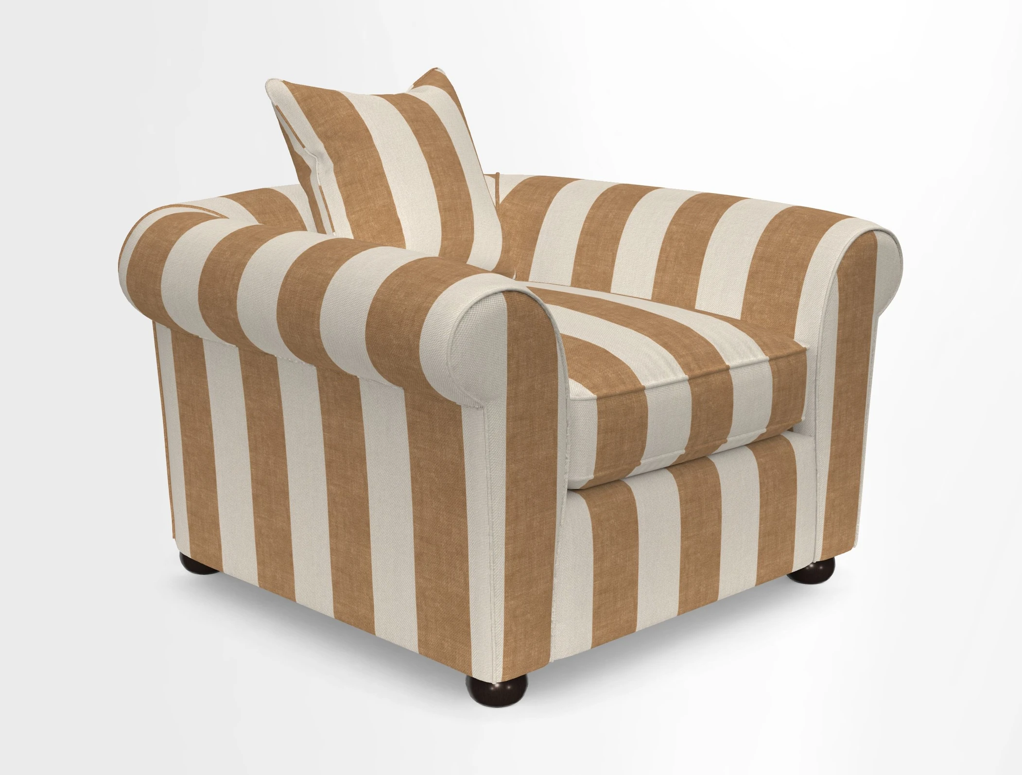 Lewes Chair in Two Tone Plain Biscuit