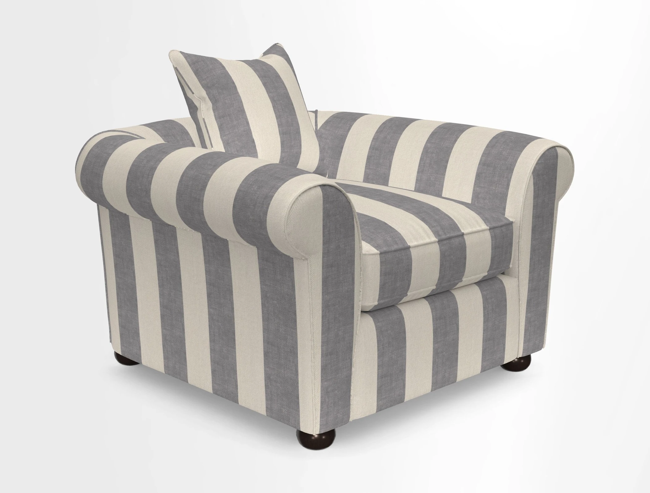 Lewes Chair in Two Tone Plain Biscuit