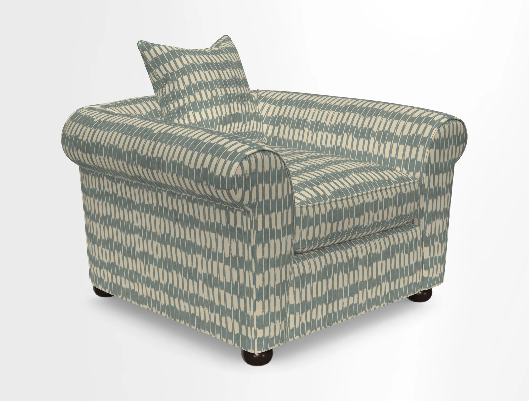 Lewes Chair in Two Tone Plain Biscuit
