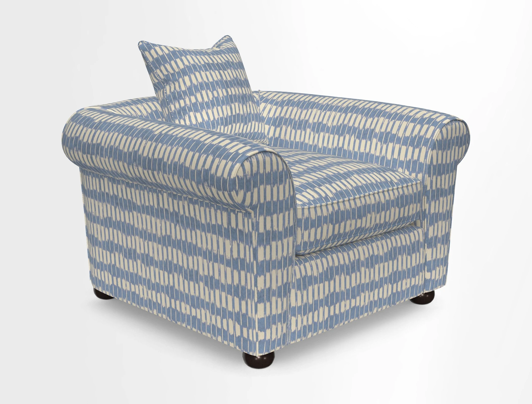 Lewes Chair in Two Tone Plain Biscuit