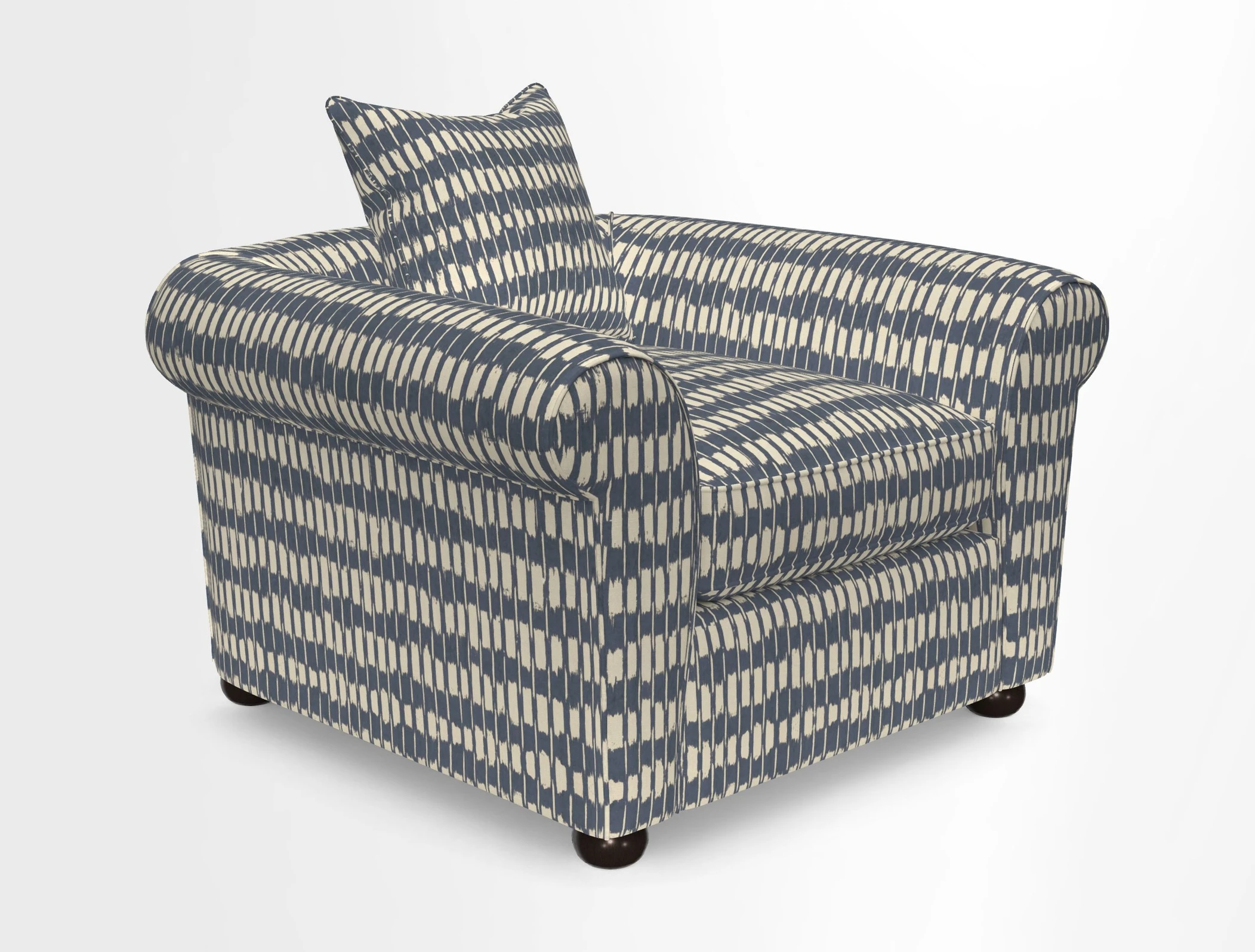 Lewes Chair in Two Tone Plain Biscuit