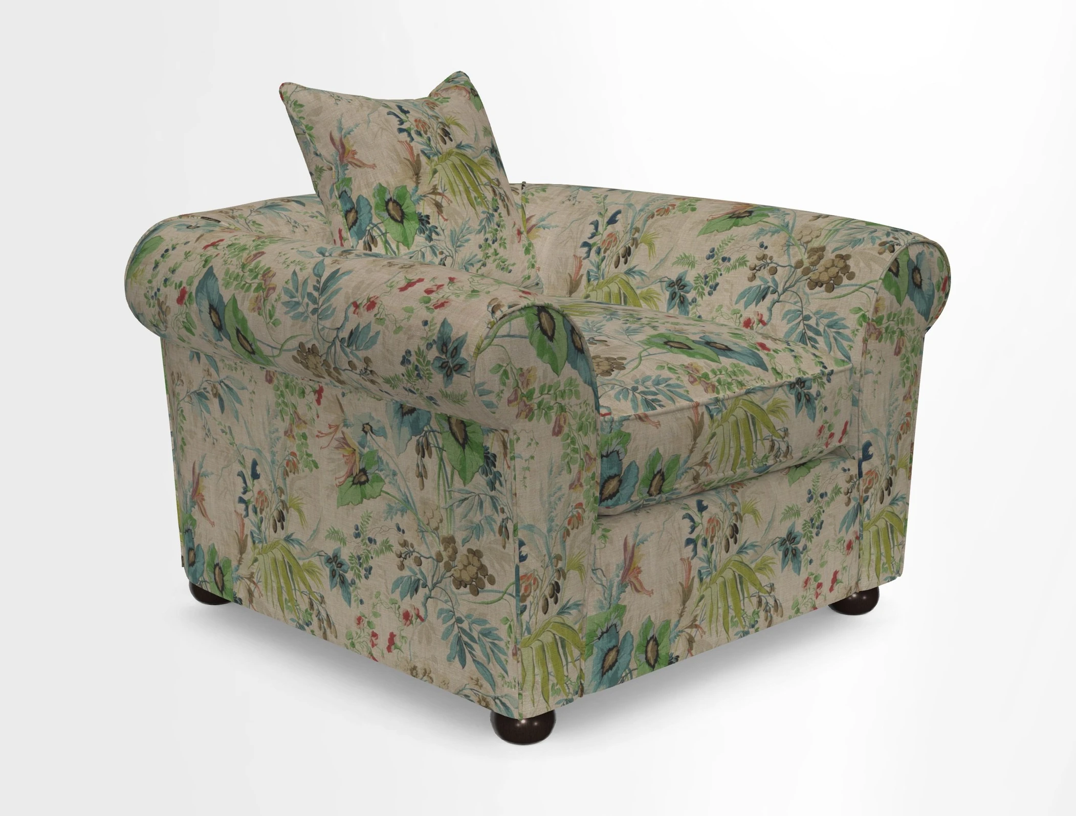 Lewes Chair in Two Tone Plain Biscuit