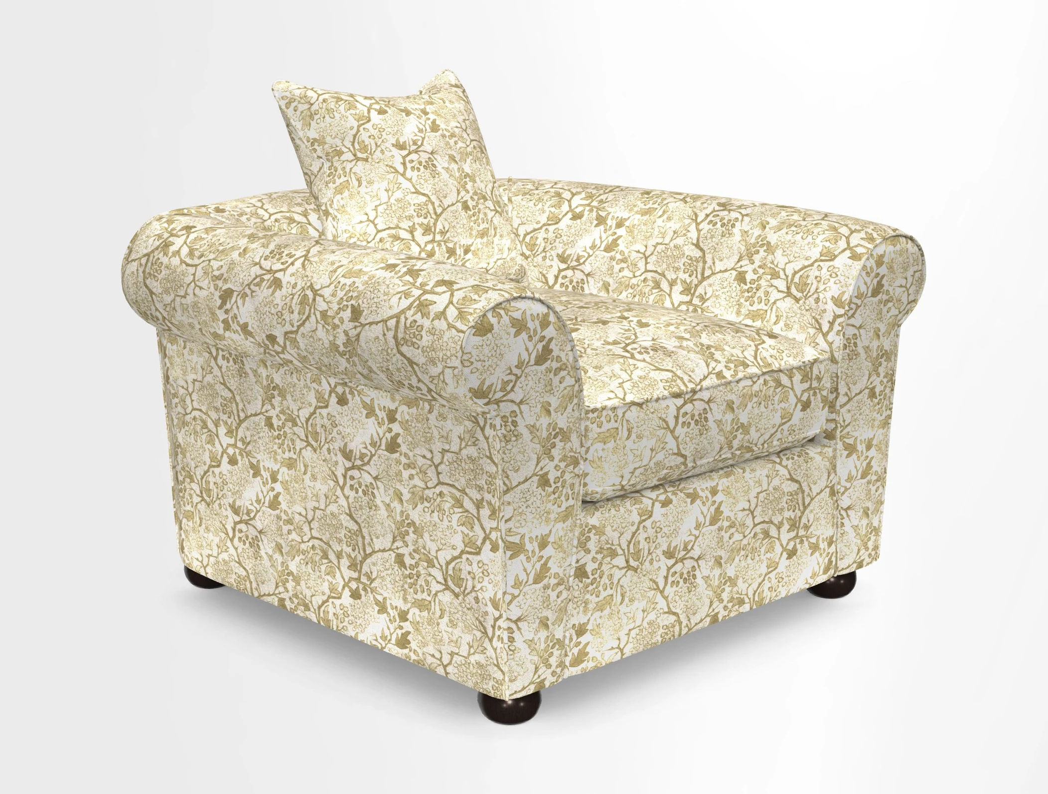 Lewes Chair in Two Tone Plain Biscuit