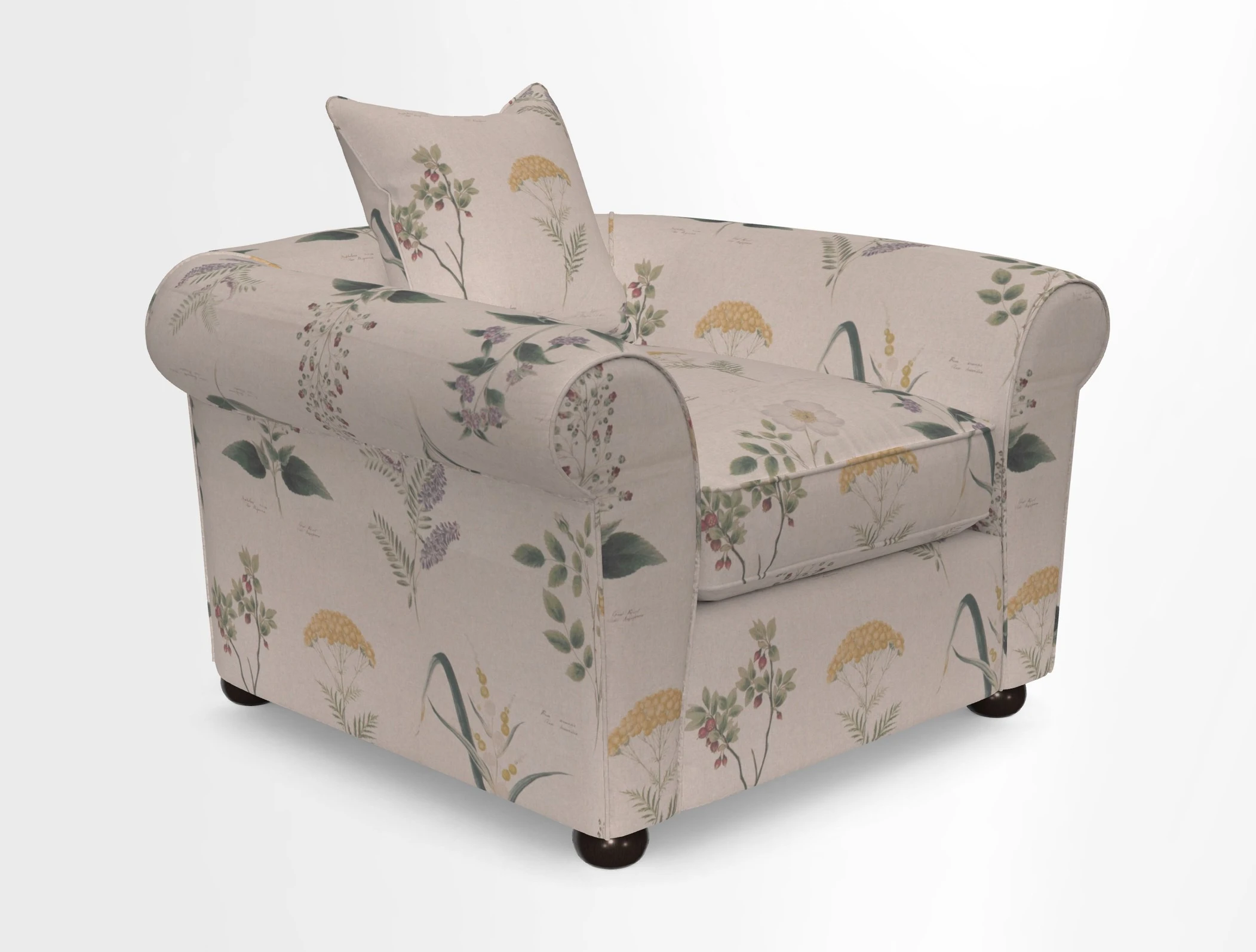 Lewes Chair in Two Tone Plain Biscuit