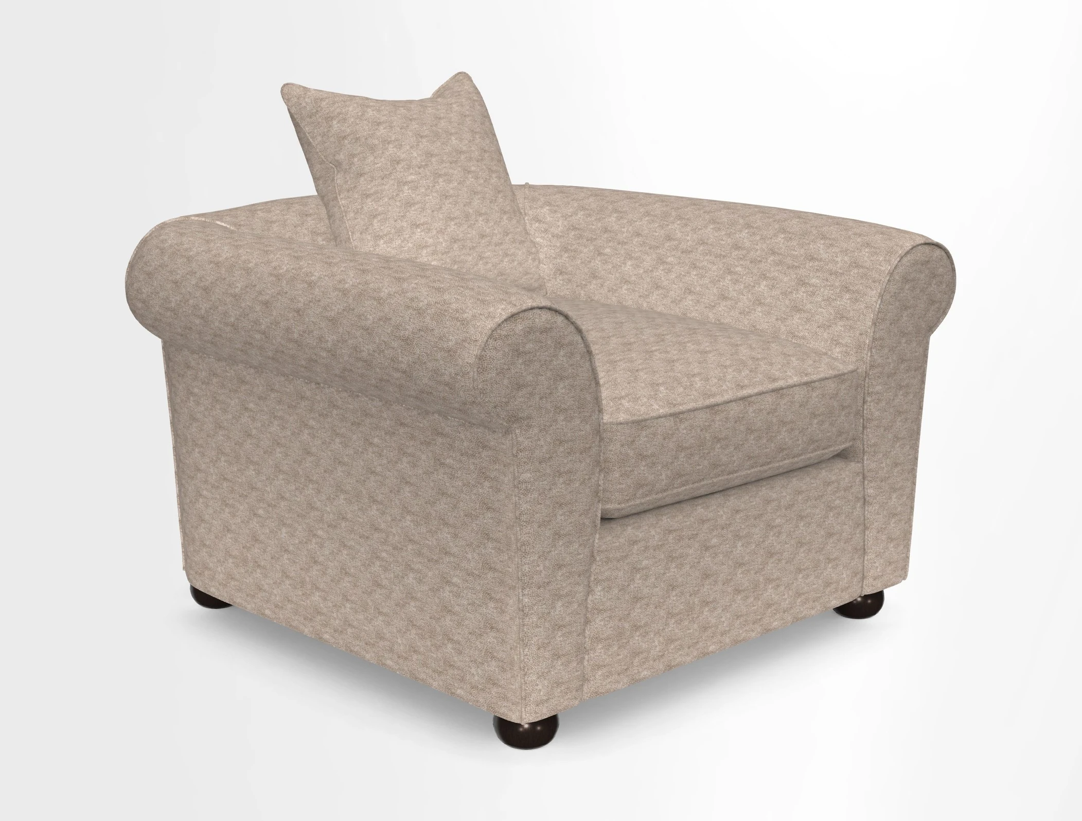 Lewes Chair in Two Tone Plain Biscuit