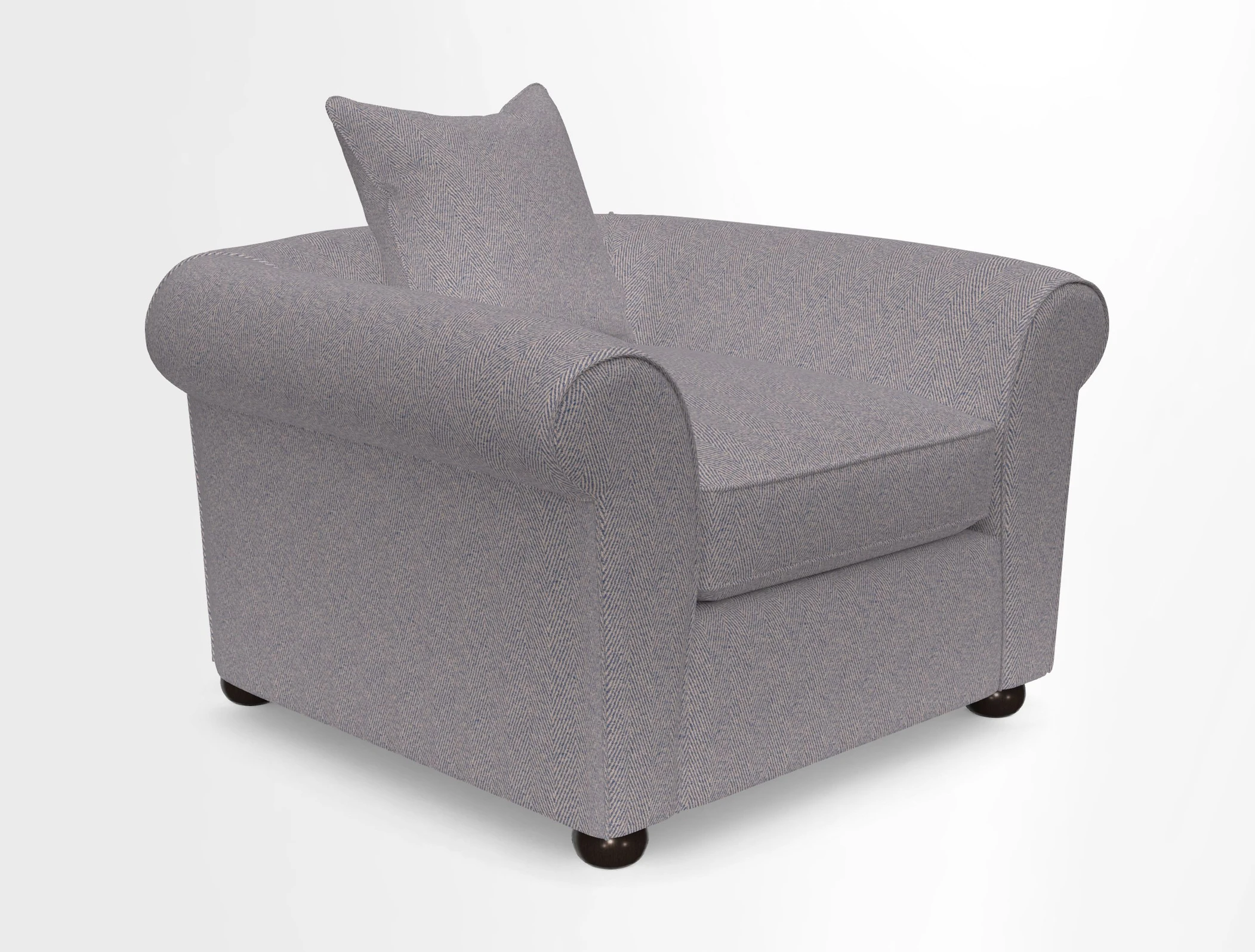 Lewes Chair in Two Tone Plain Biscuit