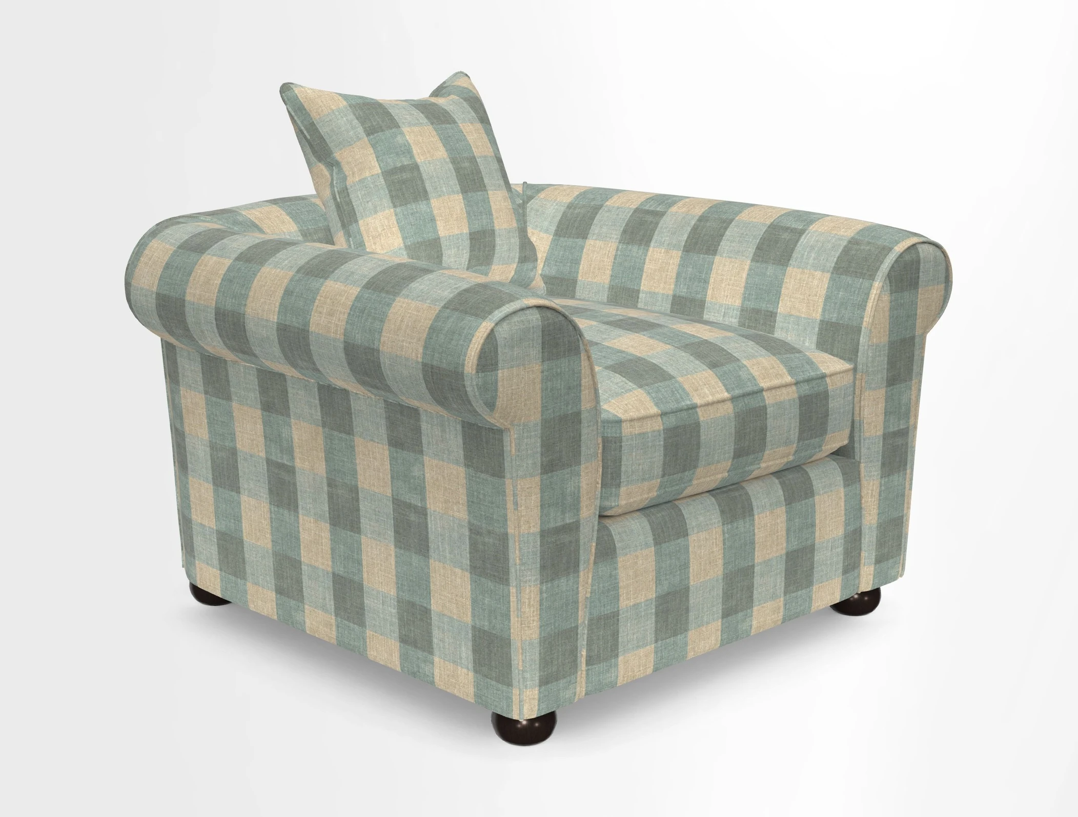 Lewes Chair in Two Tone Plain Biscuit