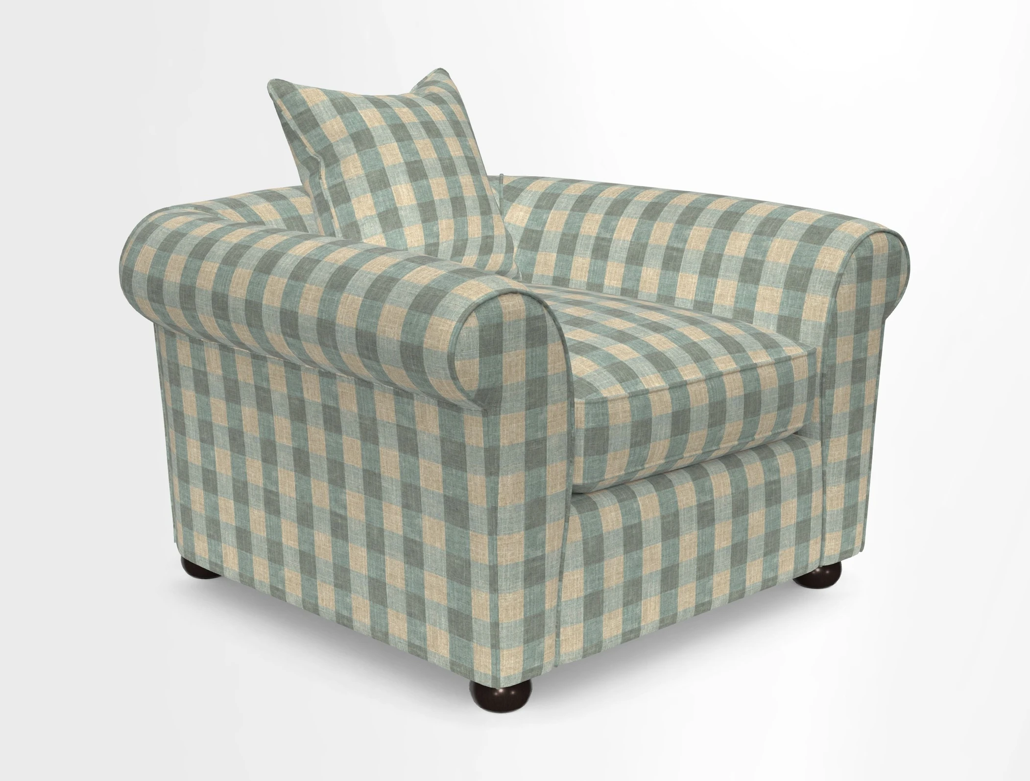Lewes Chair in Two Tone Plain Biscuit