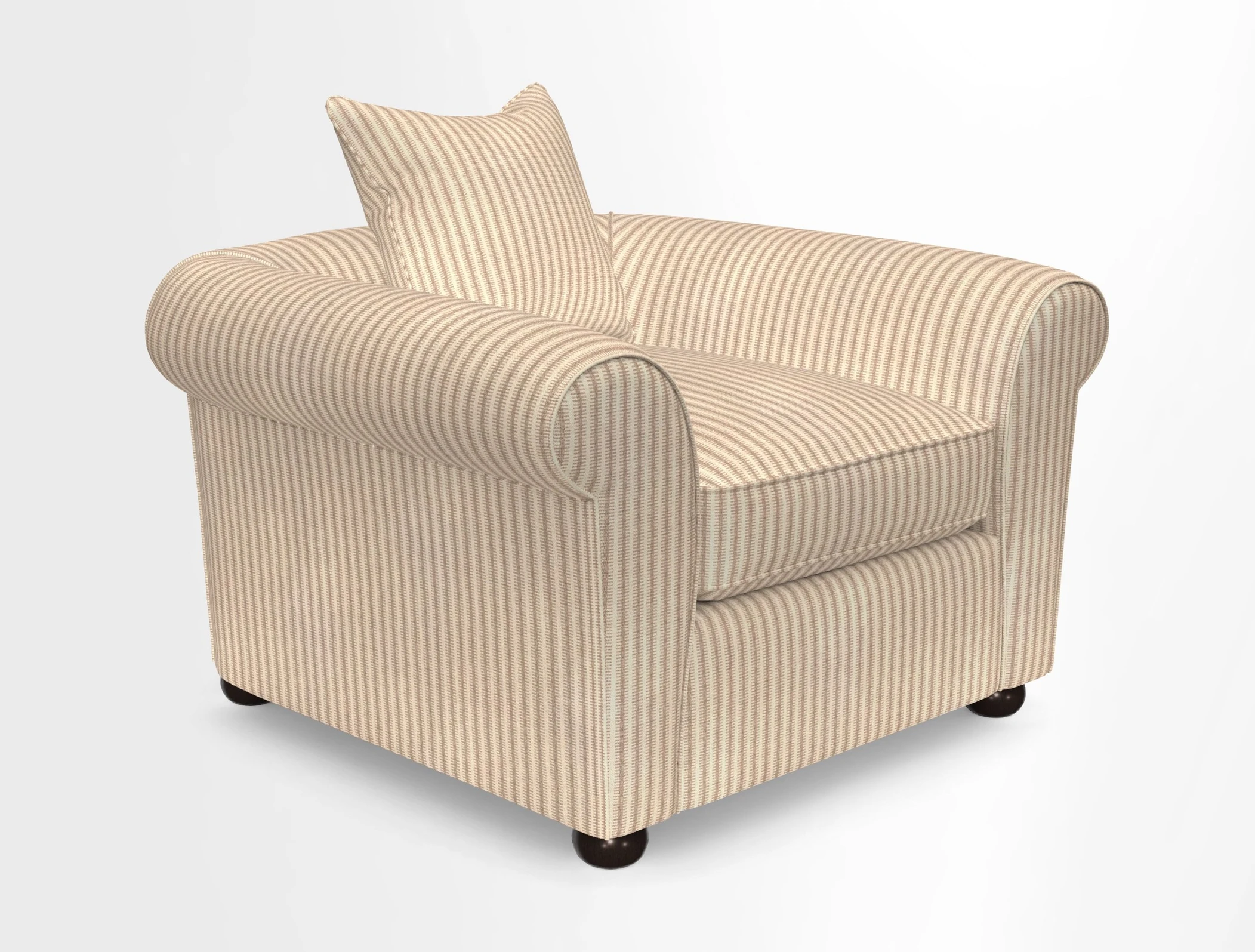 Lewes Chair in Two Tone Plain Biscuit