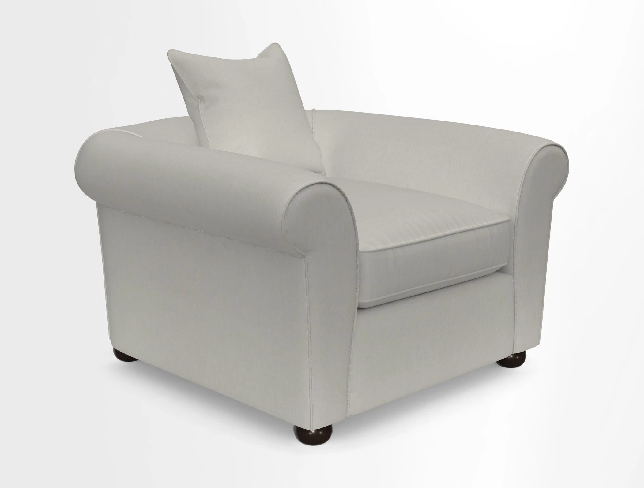 Lewes Chair in Two Tone Plain Biscuit