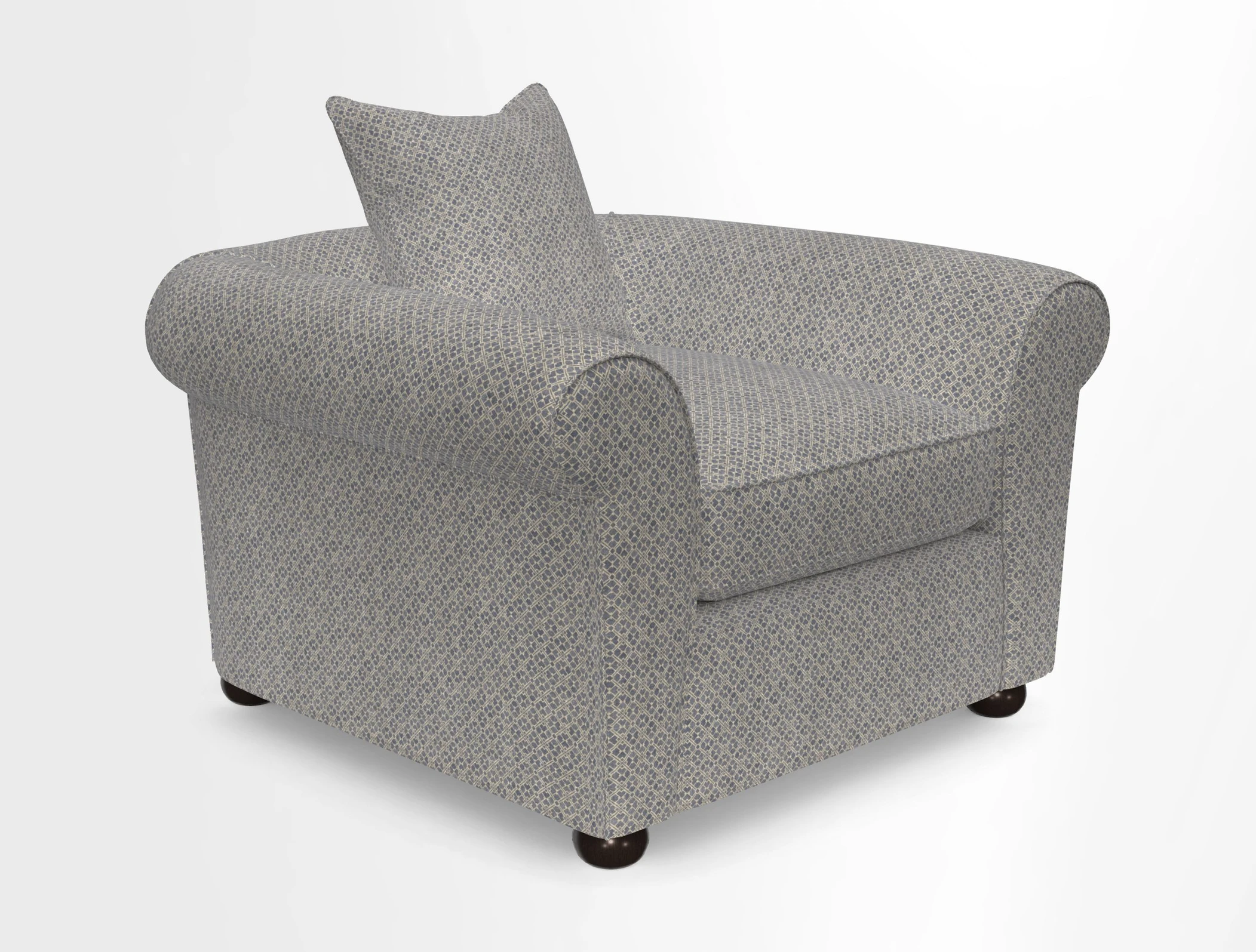 Lewes Chair in Two Tone Plain Biscuit