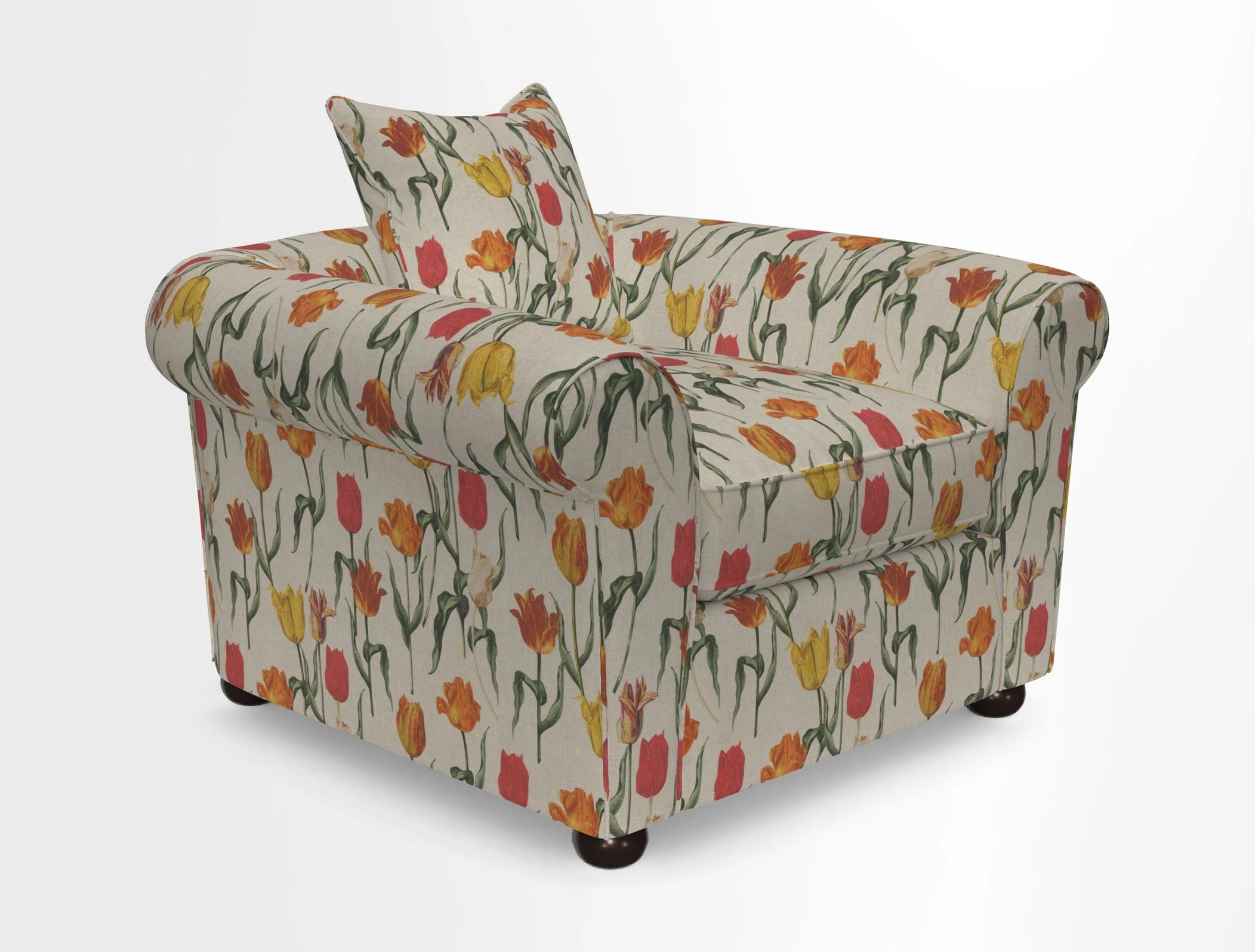 Lewes Chair in Two Tone Plain Biscuit