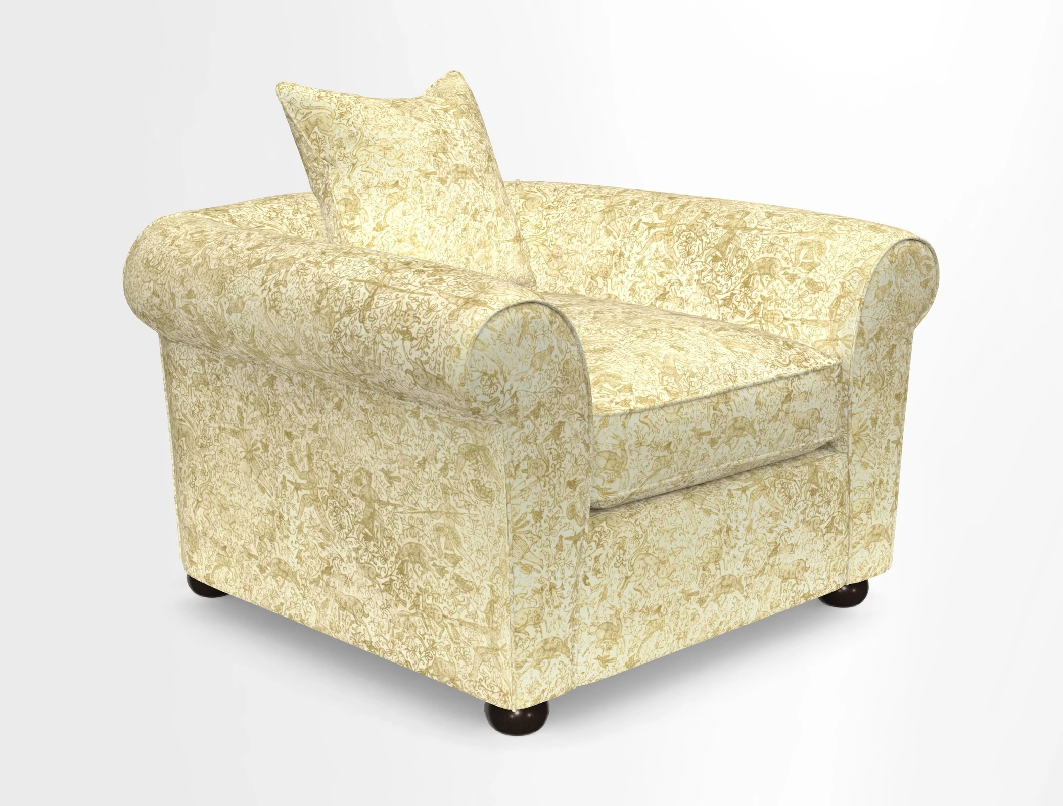 Lewes Chair in Two Tone Plain Biscuit