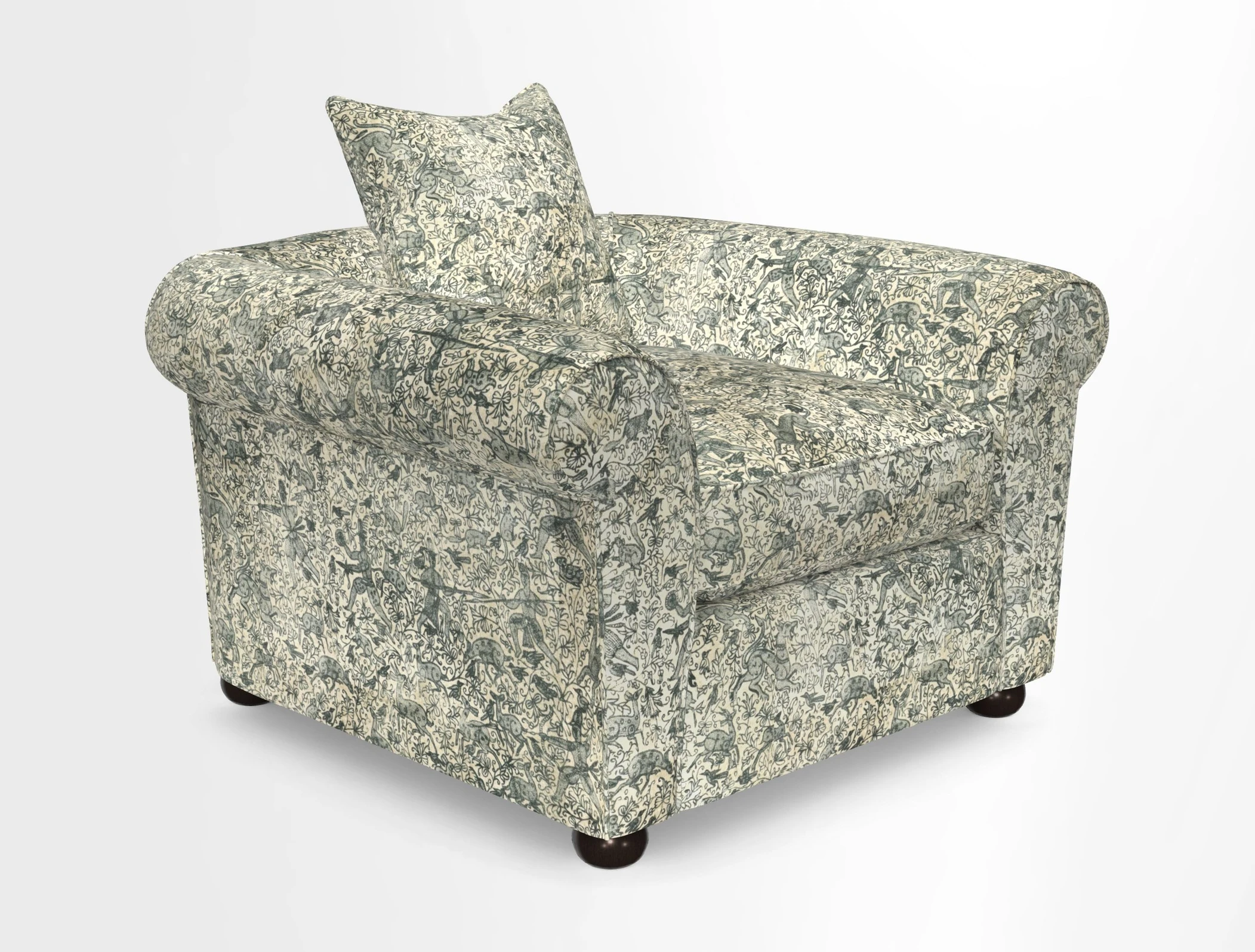 Lewes Chair in Two Tone Plain Biscuit