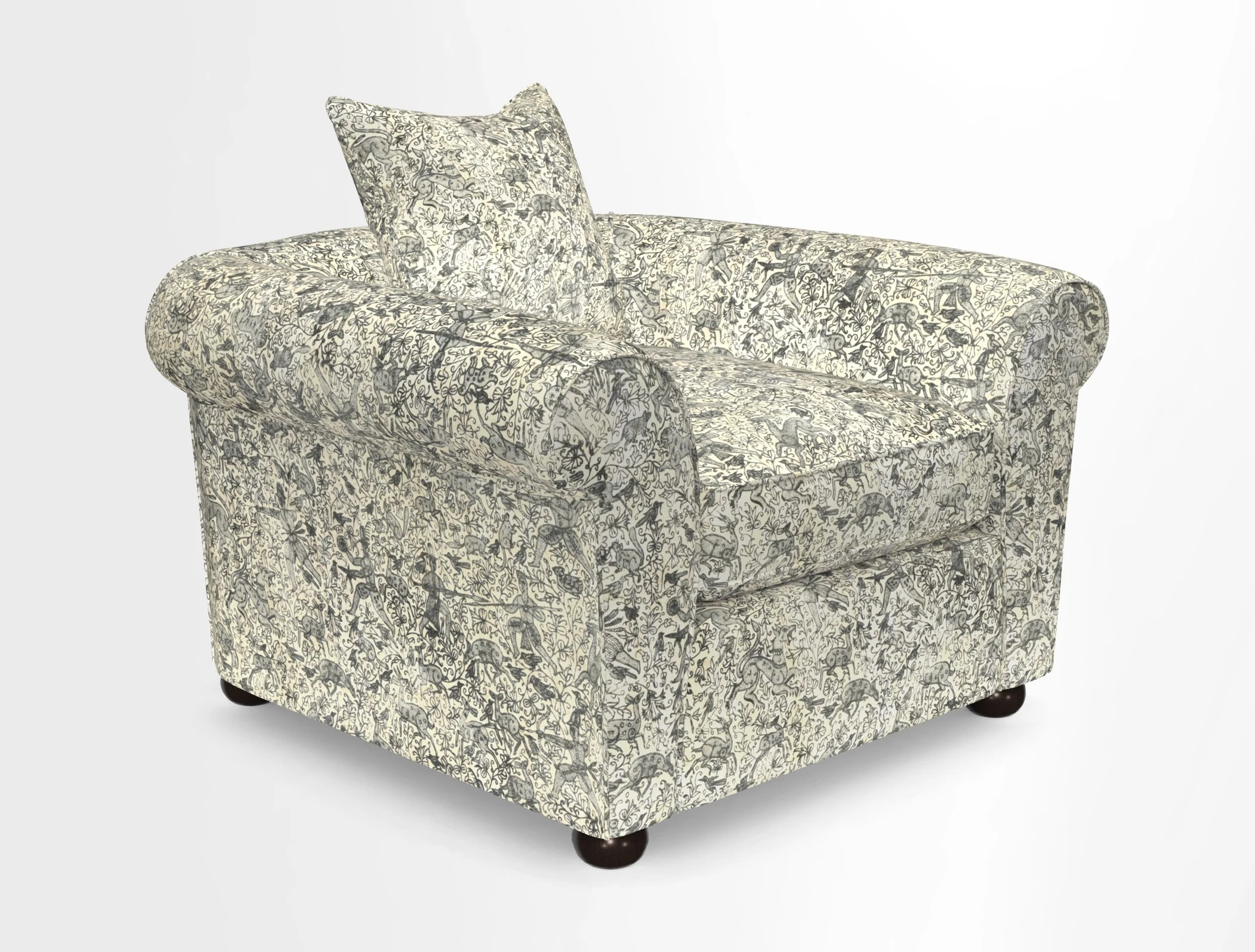 Lewes Chair in Two Tone Plain Biscuit