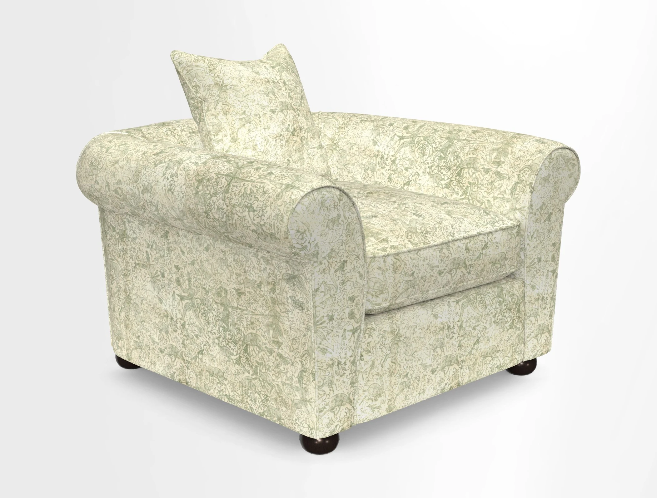 Lewes Chair in Two Tone Plain Biscuit