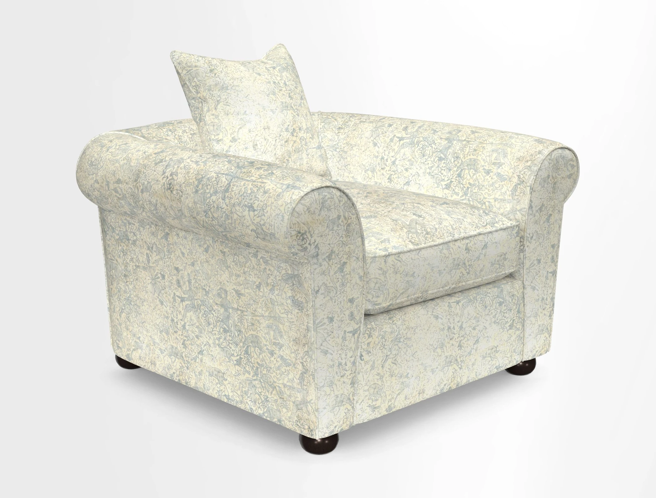 Lewes Chair in Two Tone Plain Biscuit
