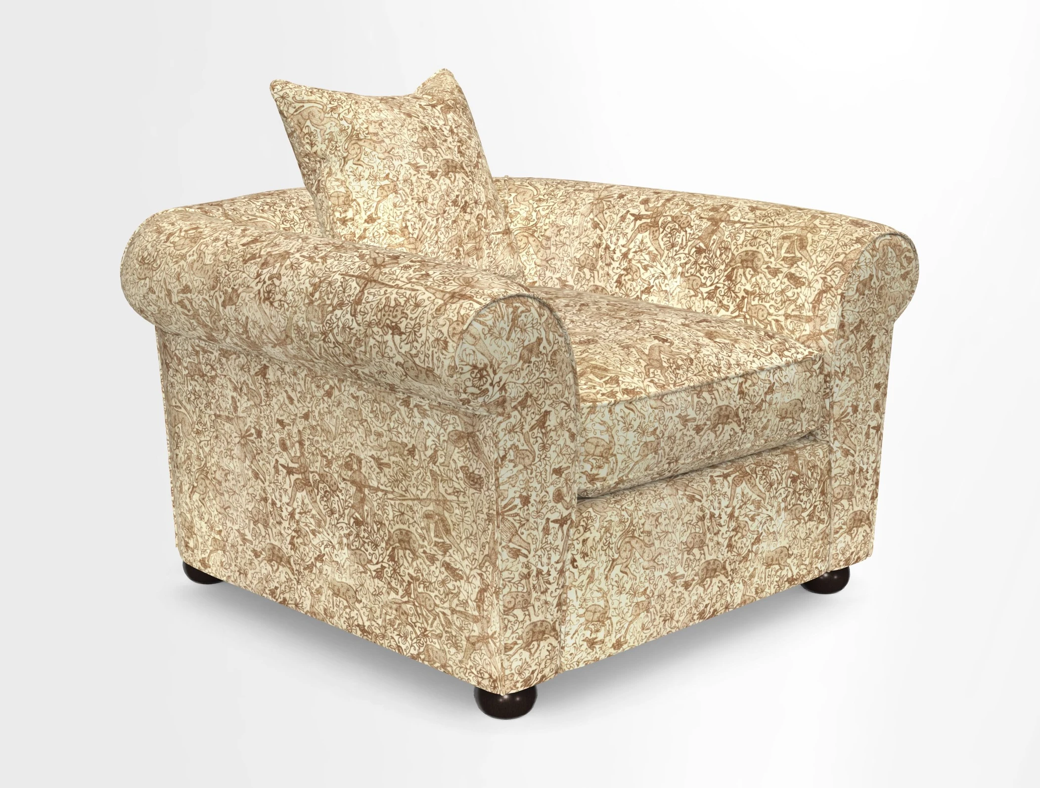 Lewes Chair in Two Tone Plain Biscuit