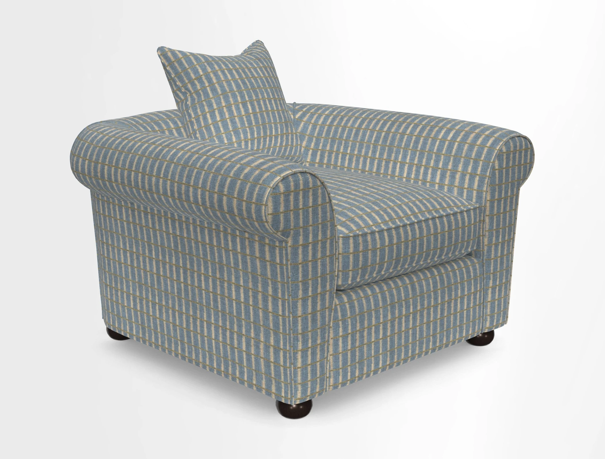 Lewes Chair in Two Tone Plain Biscuit