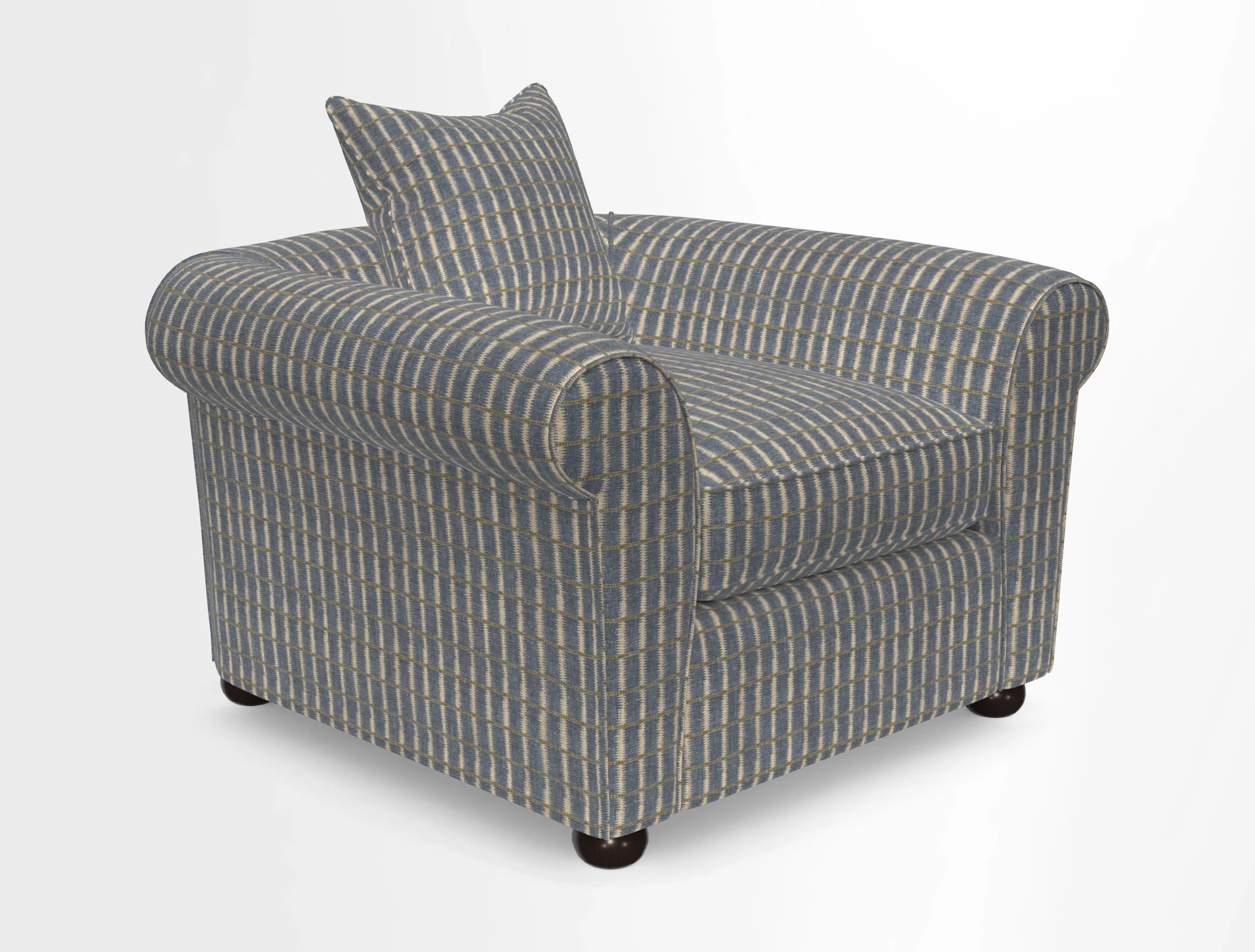 Lewes Chair in Two Tone Plain Biscuit