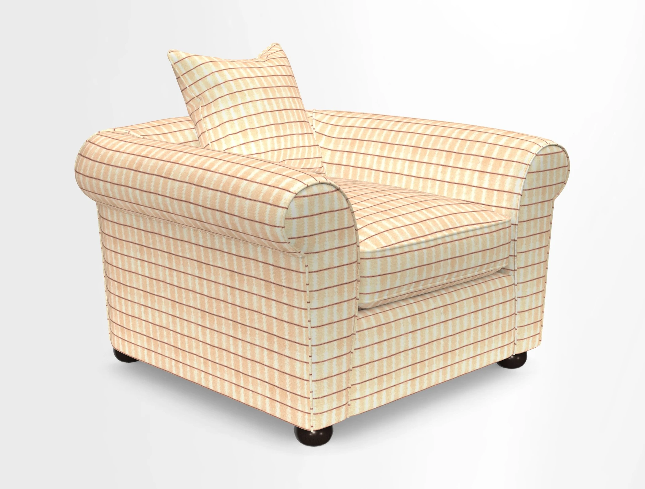 Lewes Chair in Two Tone Plain Biscuit