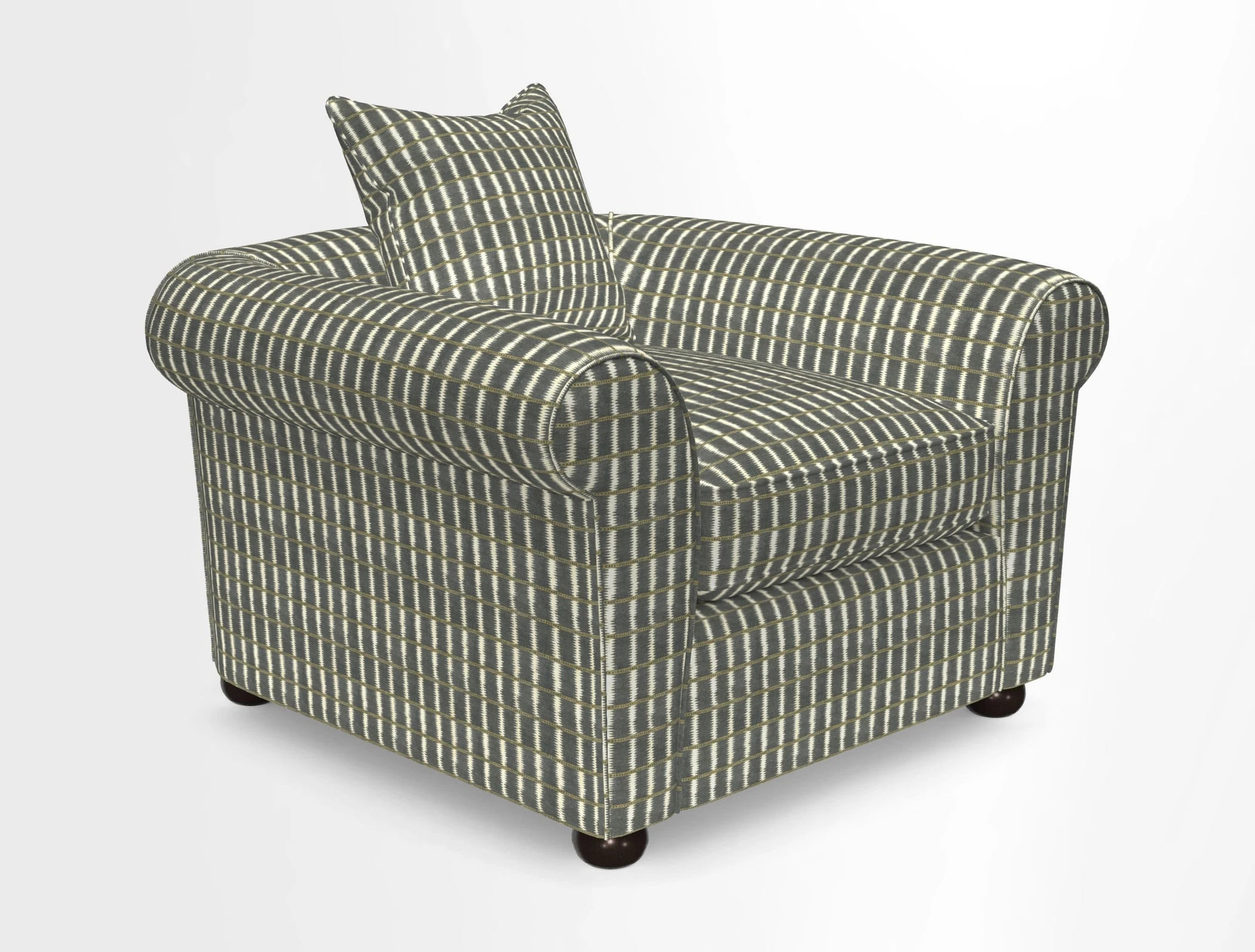 Lewes Chair in Two Tone Plain Biscuit