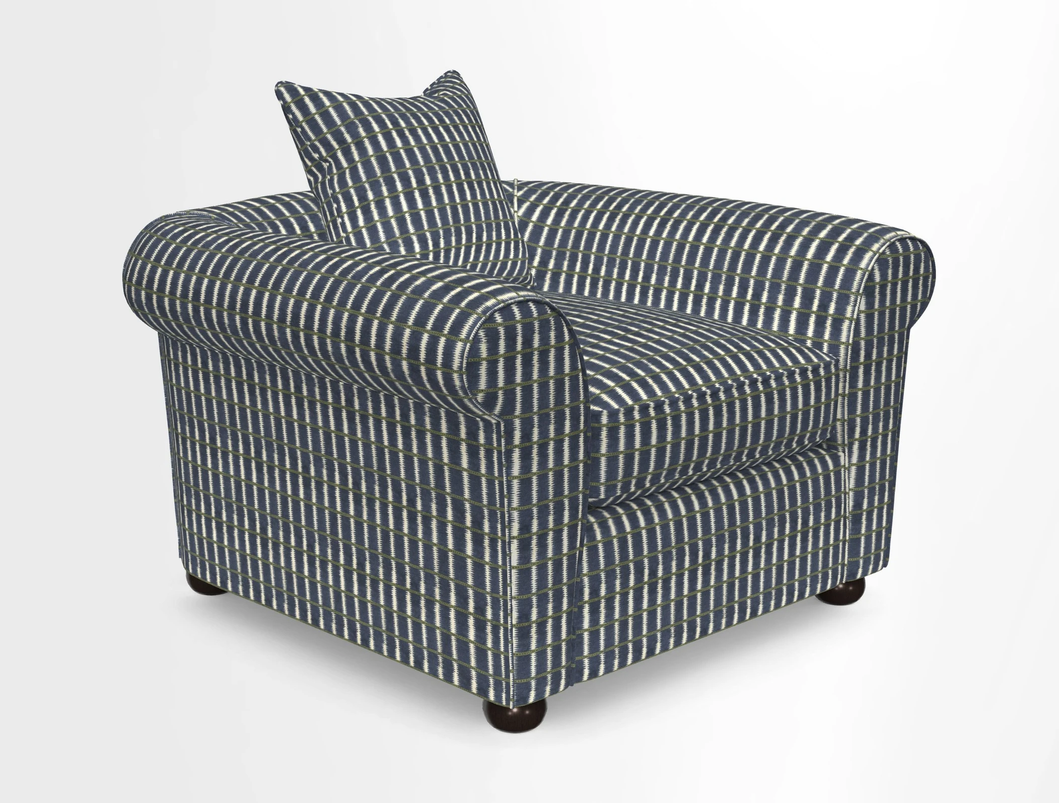 Lewes Chair in Two Tone Plain Biscuit